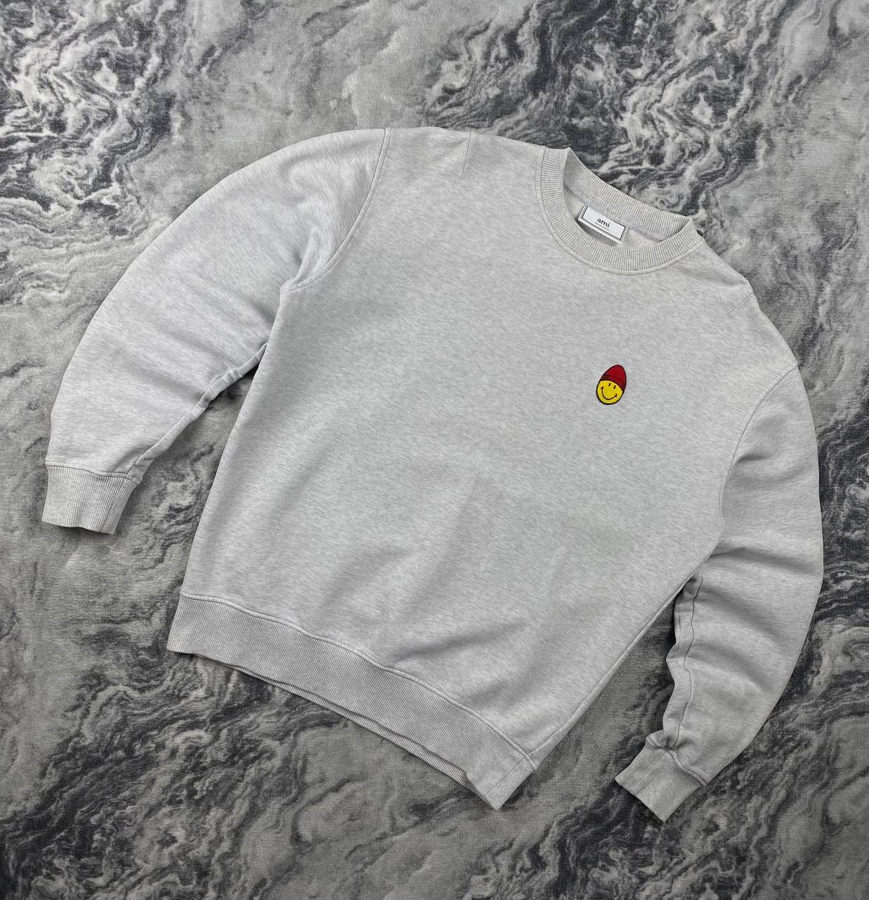AMI AMI x Smiley Sweatshirt Men Size XL Gray Size US XL / EU 56 / 4 - 1 Thumbnail