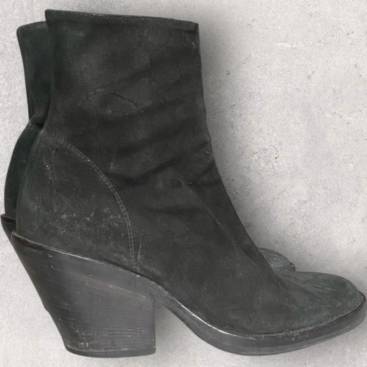 Ann Demeulemeester Suede Cuban Heel Boots Size US 8 / EU 41 - 2 Thumbnail