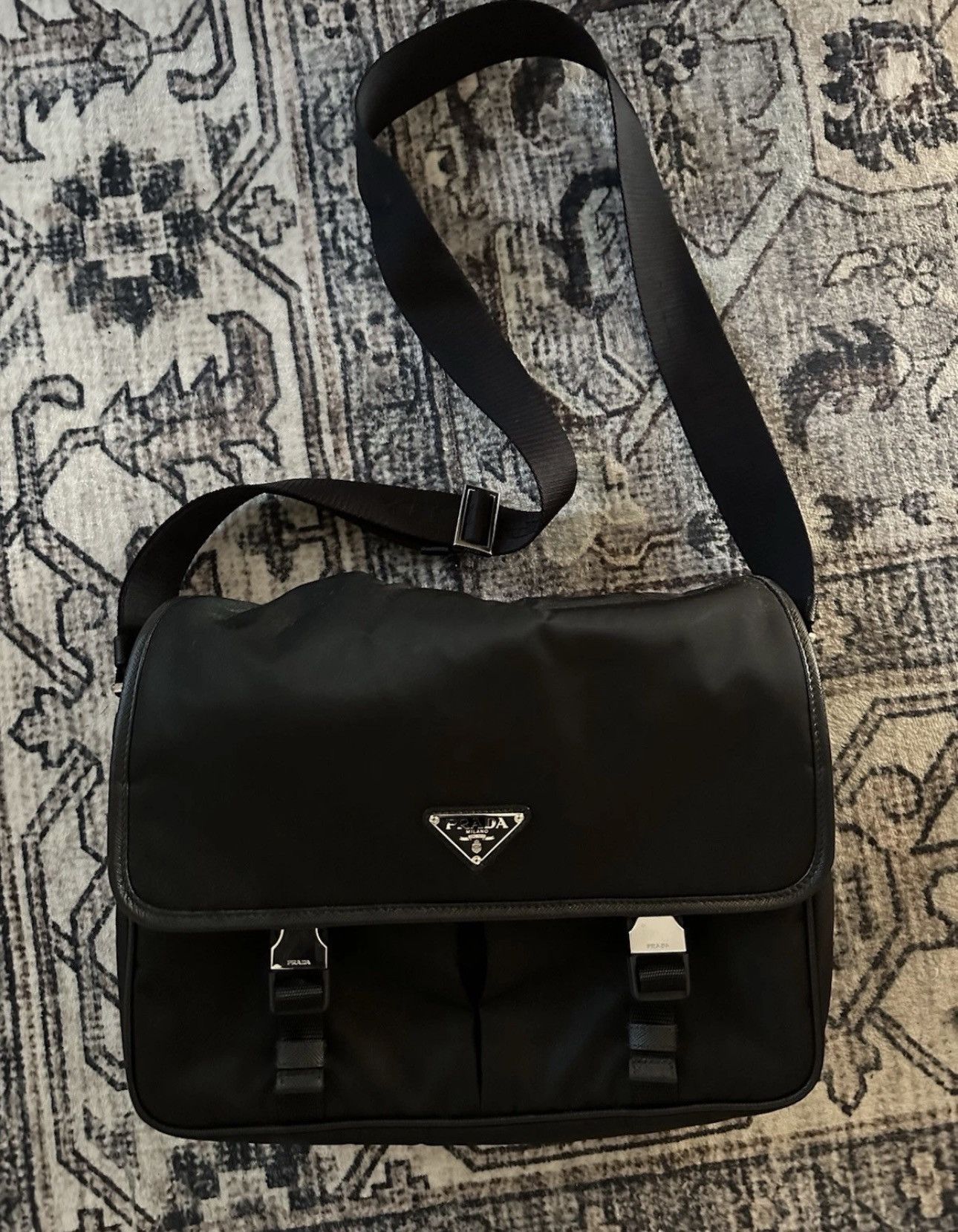 Prada Prada Re-Nylon Messenger Bag Size ONE SIZE - 1 Thumbnail