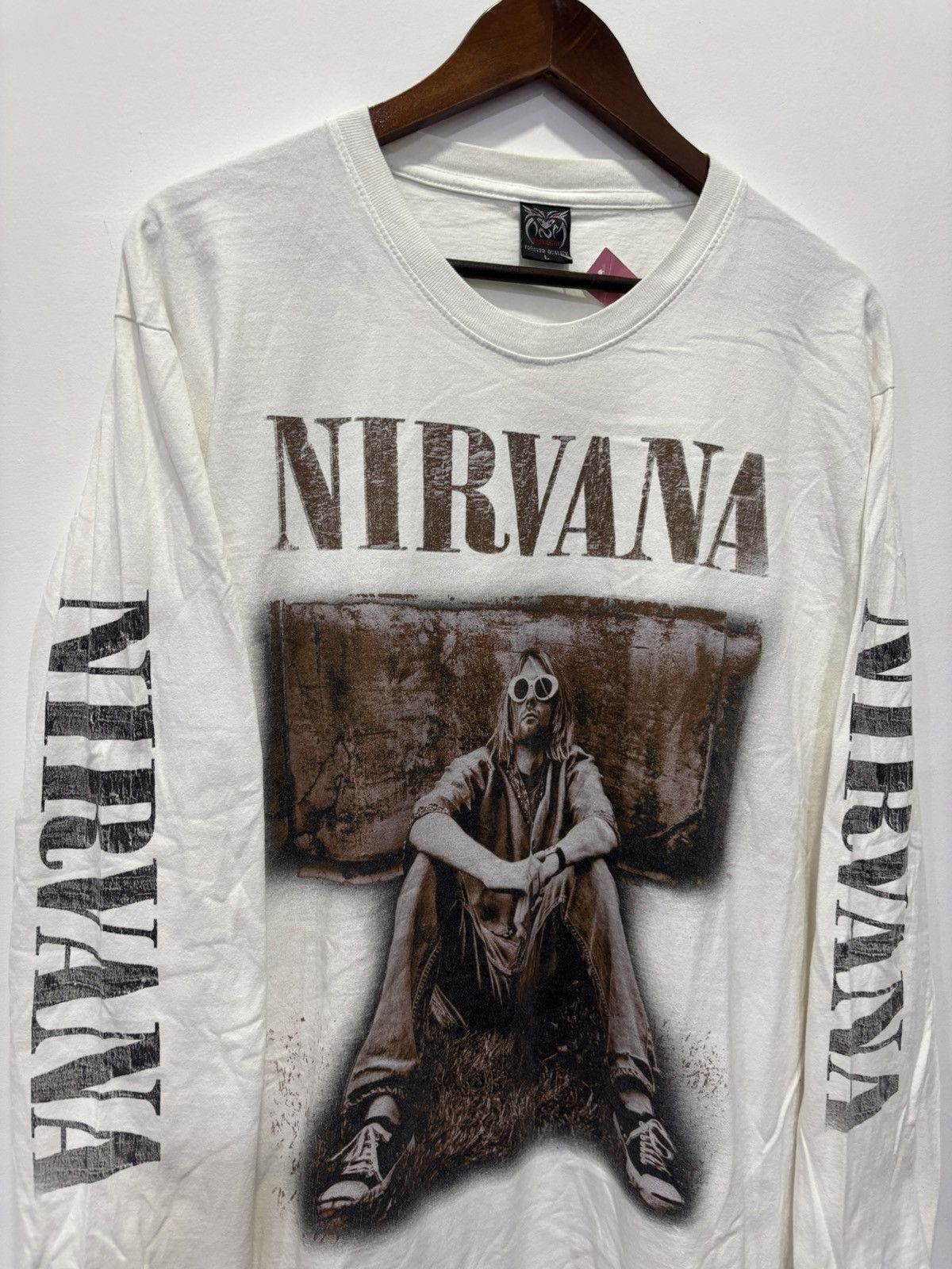 Nirvana × Vintage Vintage Bootleg Nirvana Longsleeve Tshirt Size US L / EU 52-54 / 3 - 2 Thumbnail
