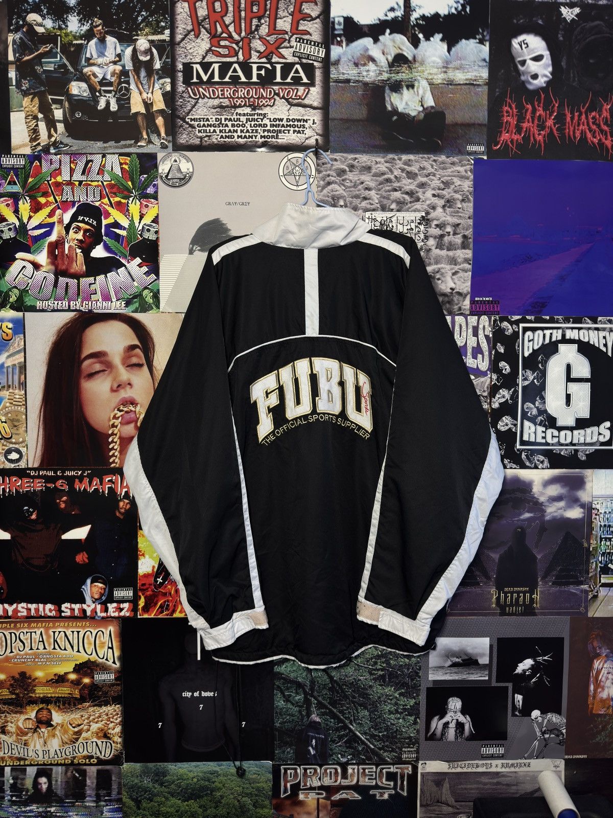 Fubu Vintage Nylon Fubu Track Jacket Big Logo Size US XL / EU 56 / 4 - 1 Thumbnail