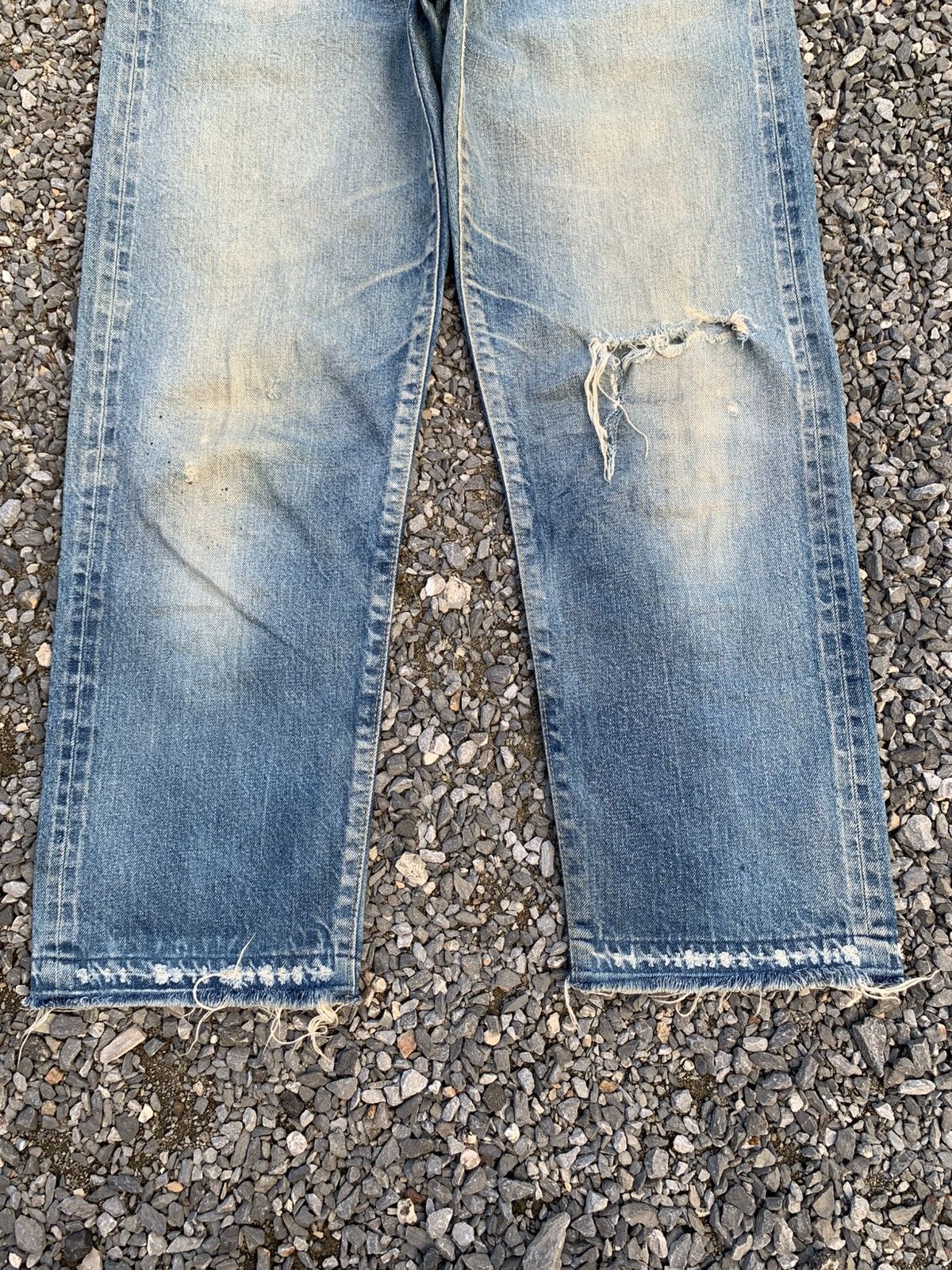 Kapital VINTAGE CHIMALA SELVEDGE JAPANESE RUSTY DISTRESSED DENIM Size US 32 / EU 48 - 7 Thumbnail