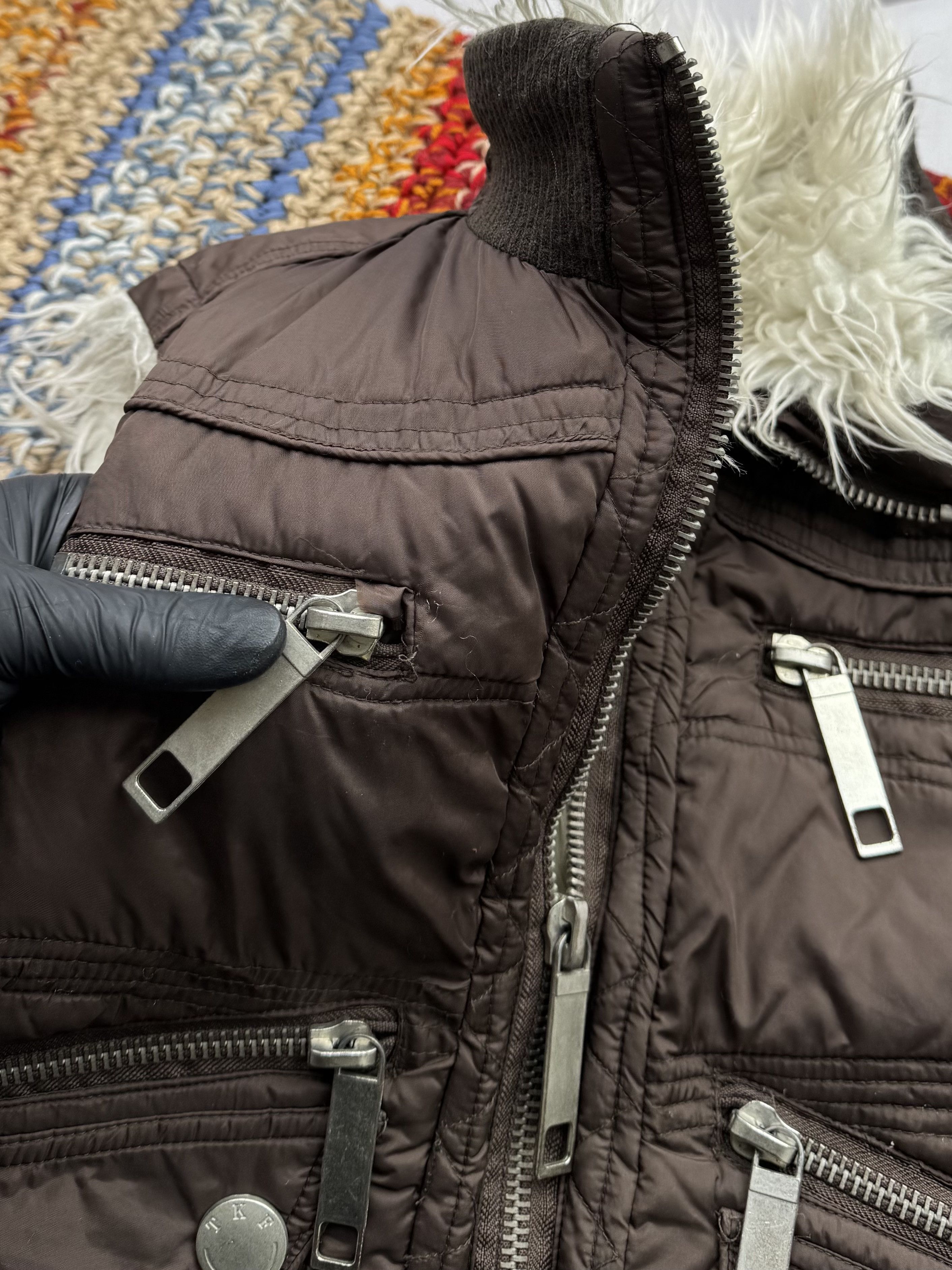 Vintage Vintage Faux Fur Details Vest With Zipper (E4) Size XS / US 0-2 / IT 36-38 - 2 Thumbnail
