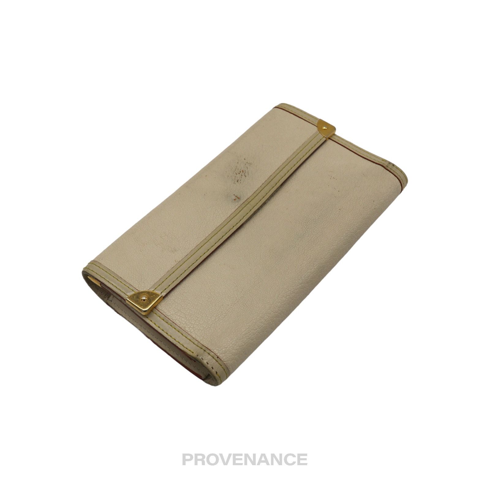 Louis Vuitton 🔴 Louis Vuitton International Wallet - White Suhali Leather Size ONE SIZE - 4 Thumbnail