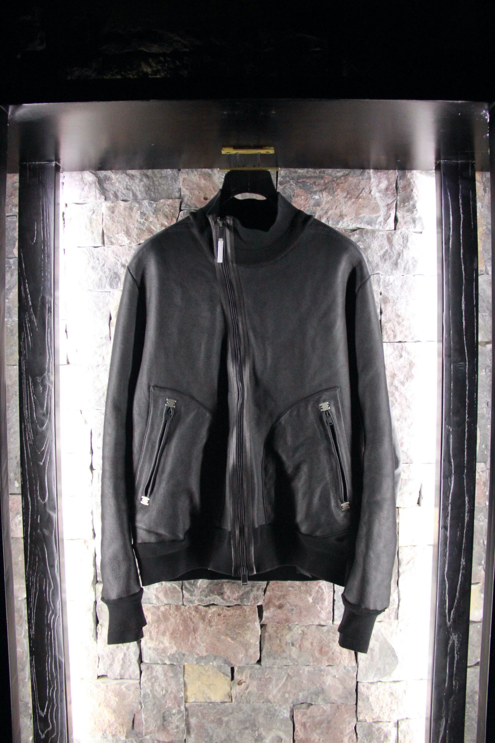 Isaac Sellam Experience Isaac Sellam Experience Black Leather Jacket Men xl Size US XL / EU 56 / 4 - 1 Thumbnail