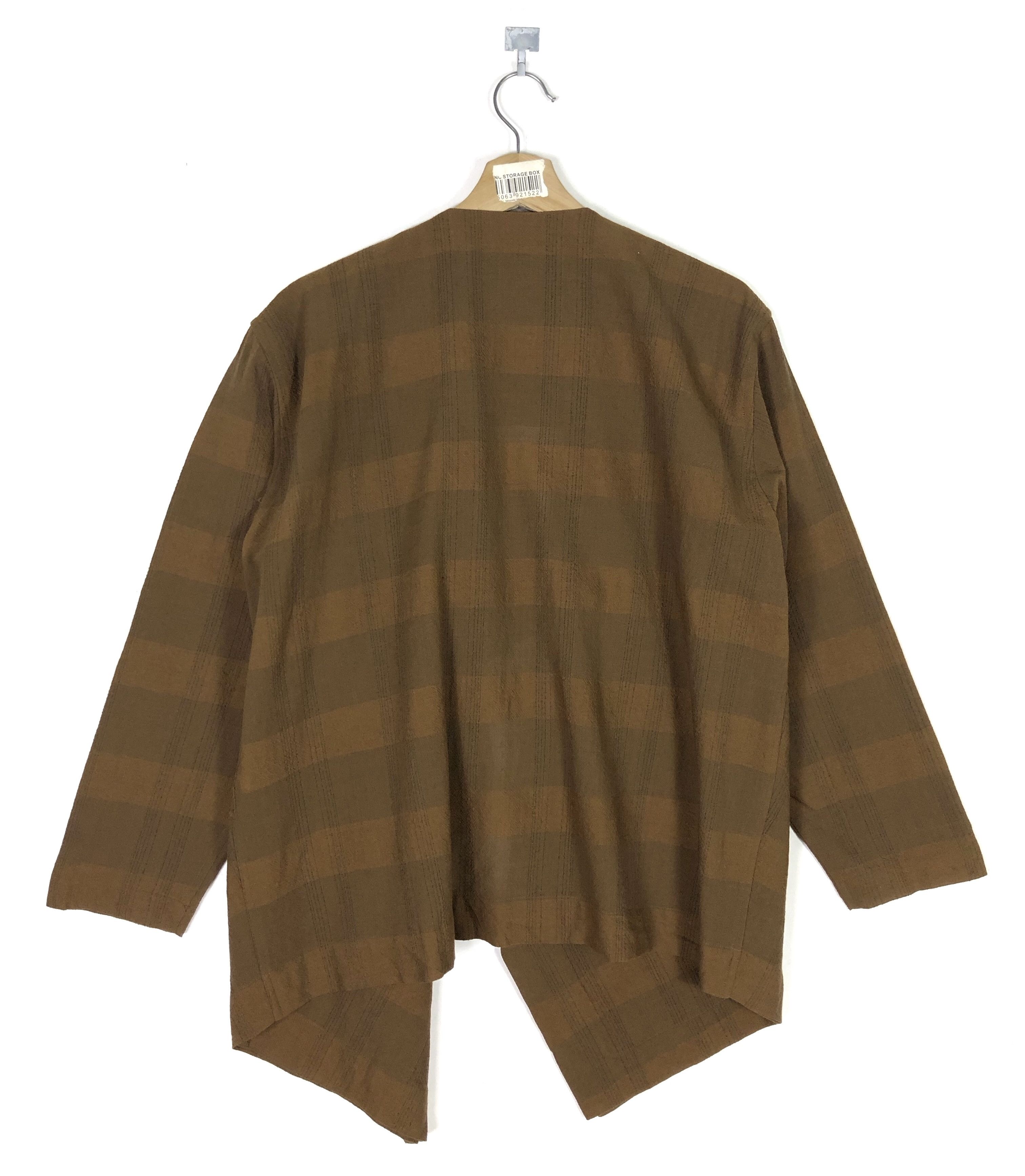 Issey Miyake RARE🔥AW1991 PLANTATION BUTTONLESS WOOL DOUBLE WINGS COAT Size M / US 6-8 / IT 42-44 - 4 Thumbnail