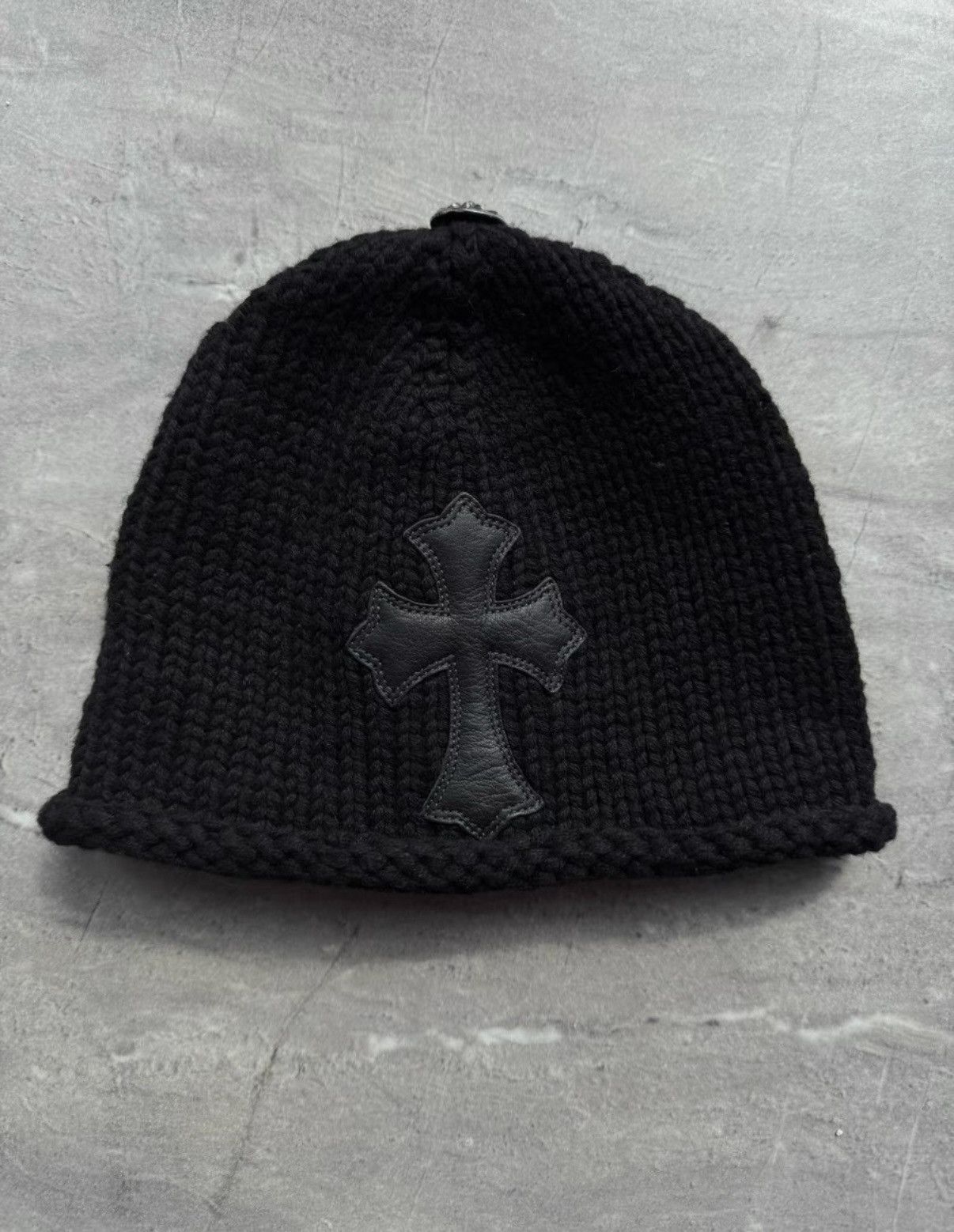 Chrome Hearts Chrome Hearts Cross Leather Multi-Silver Buckle Beanie Size ONE SIZE - 2 Thumbnail