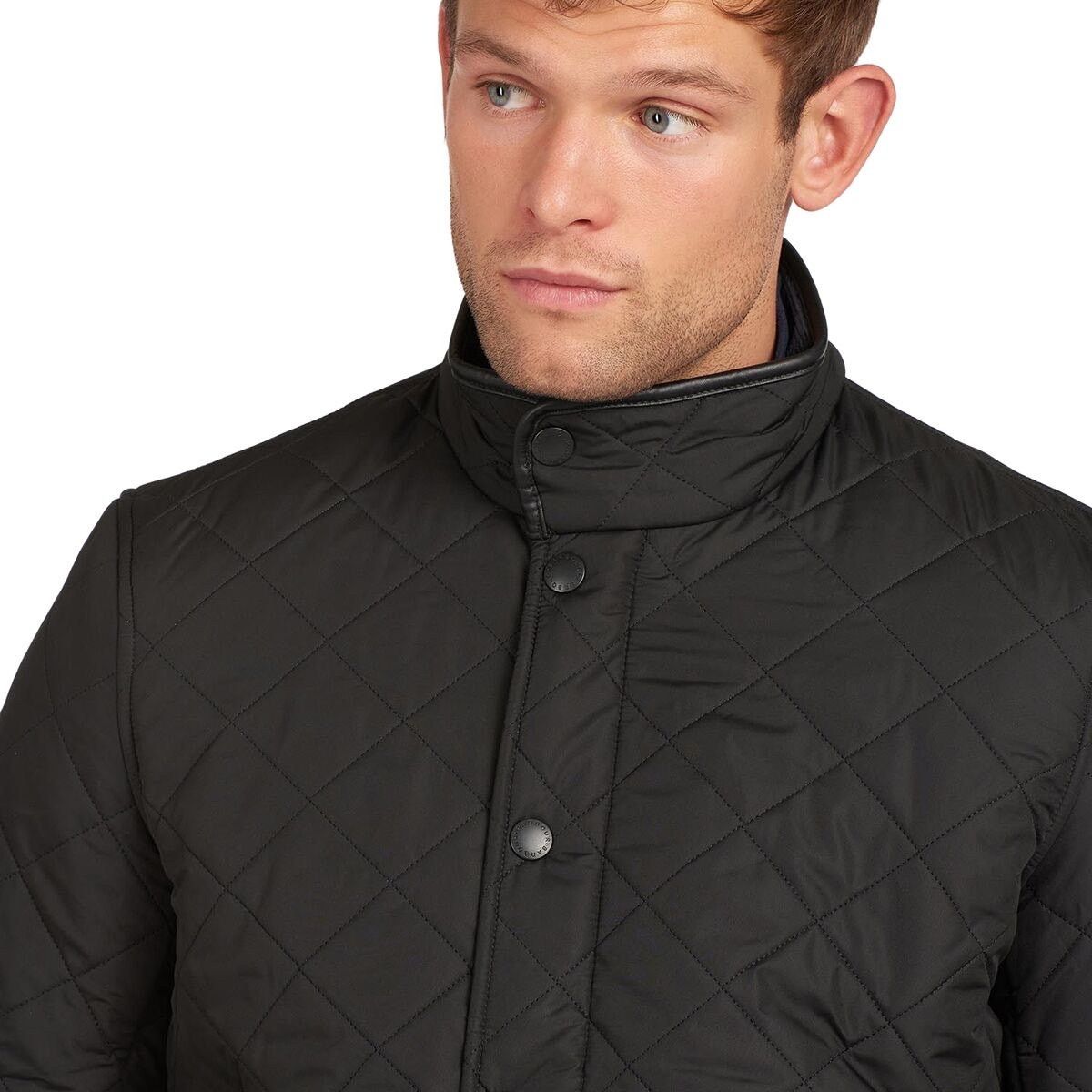 Barbour *LIKE NEW* Barbour Powell Quilted Jacket - Black Sz L Size US L / EU 52-54 / 3 - 3 Thumbnail