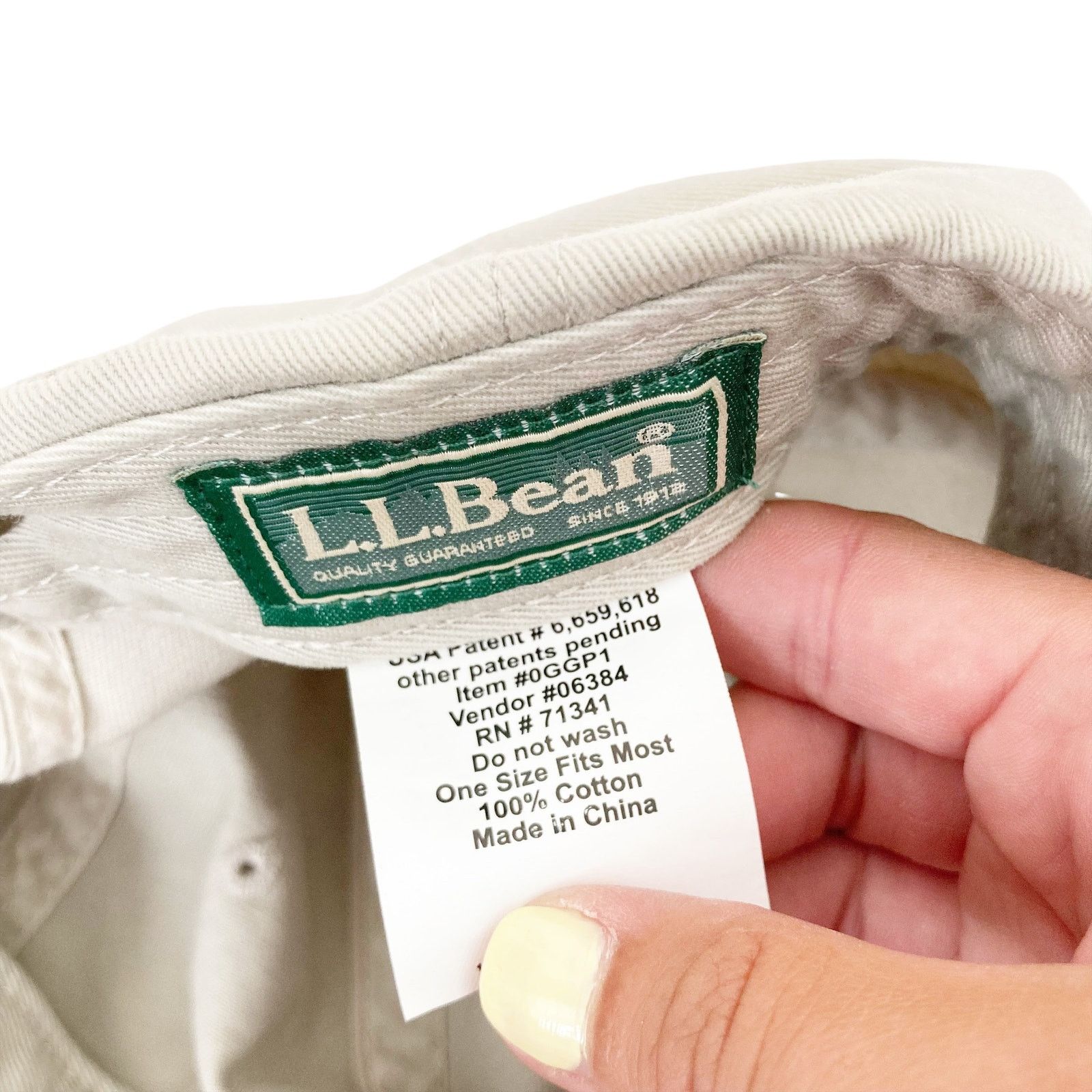 L.L. Bean LL Bean Tan Baseball Hat Built In Lights Size ONE SIZE - 6 Thumbnail