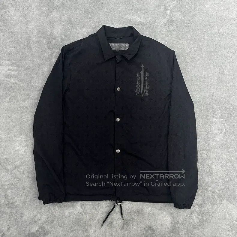 Chrome Hearts CHROME HEARTS Size XL Dark Sanskrit nylon coach jacket Size US XL / EU 56 / 4 - 1 Thumbnail