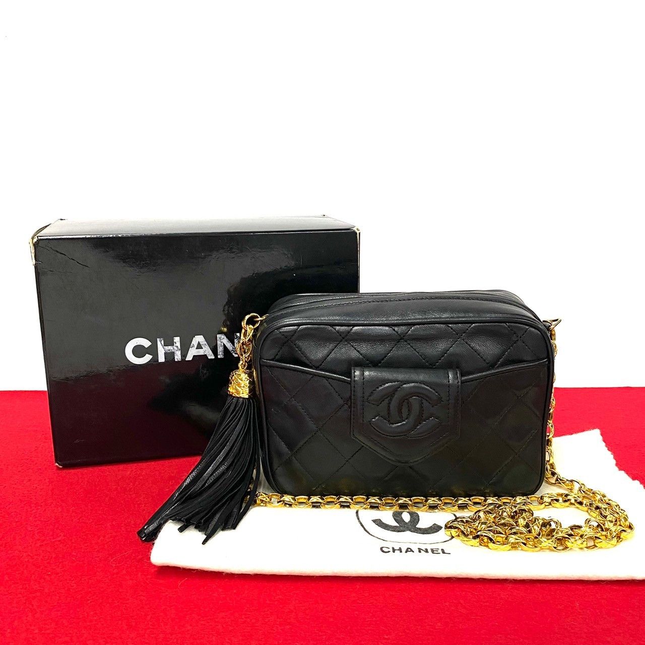 Chanel Chanel Chanel Matelasse Lambskin Shoulder Bag Leather Shoulder Bag DUTY FREE for USA Size ONE SIZE - 1 Thumbnail