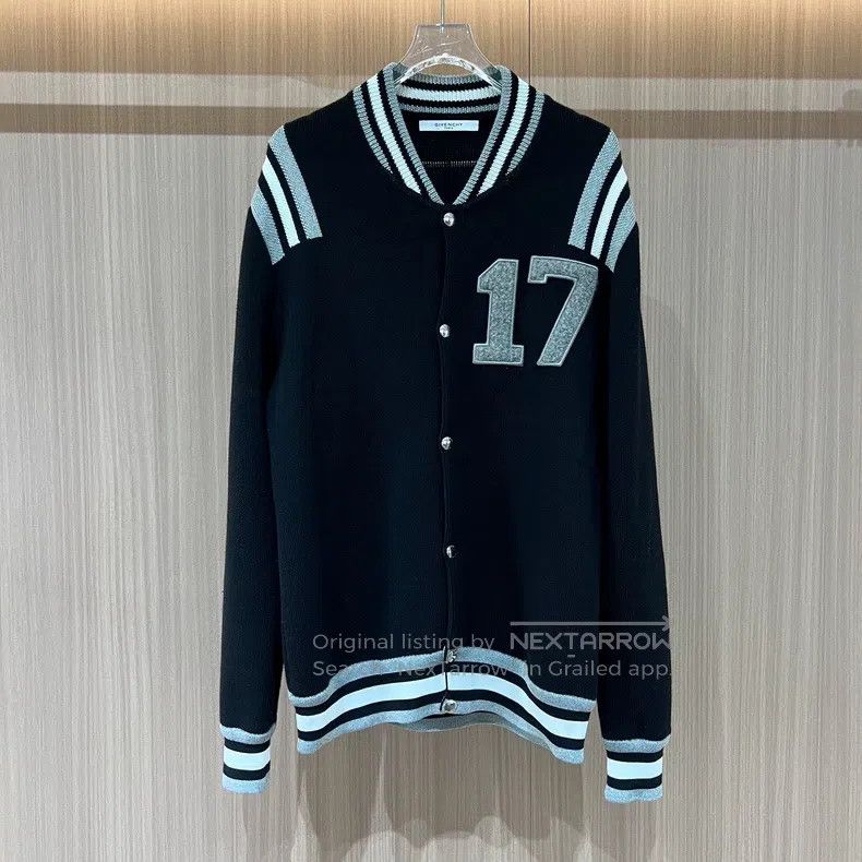 Givenchy Givenchy Number 17 Baseball Jersey Wool Jacket Size US XL / EU 56 / 4 - 1 Thumbnail