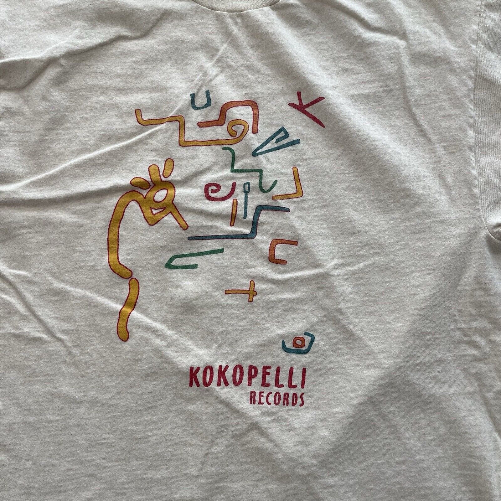 Hanes Vtg Kokopelli Records Native American T-shirt L Hanes Beefy Size US L / EU 52-54 / 3 - 3 Thumbnail