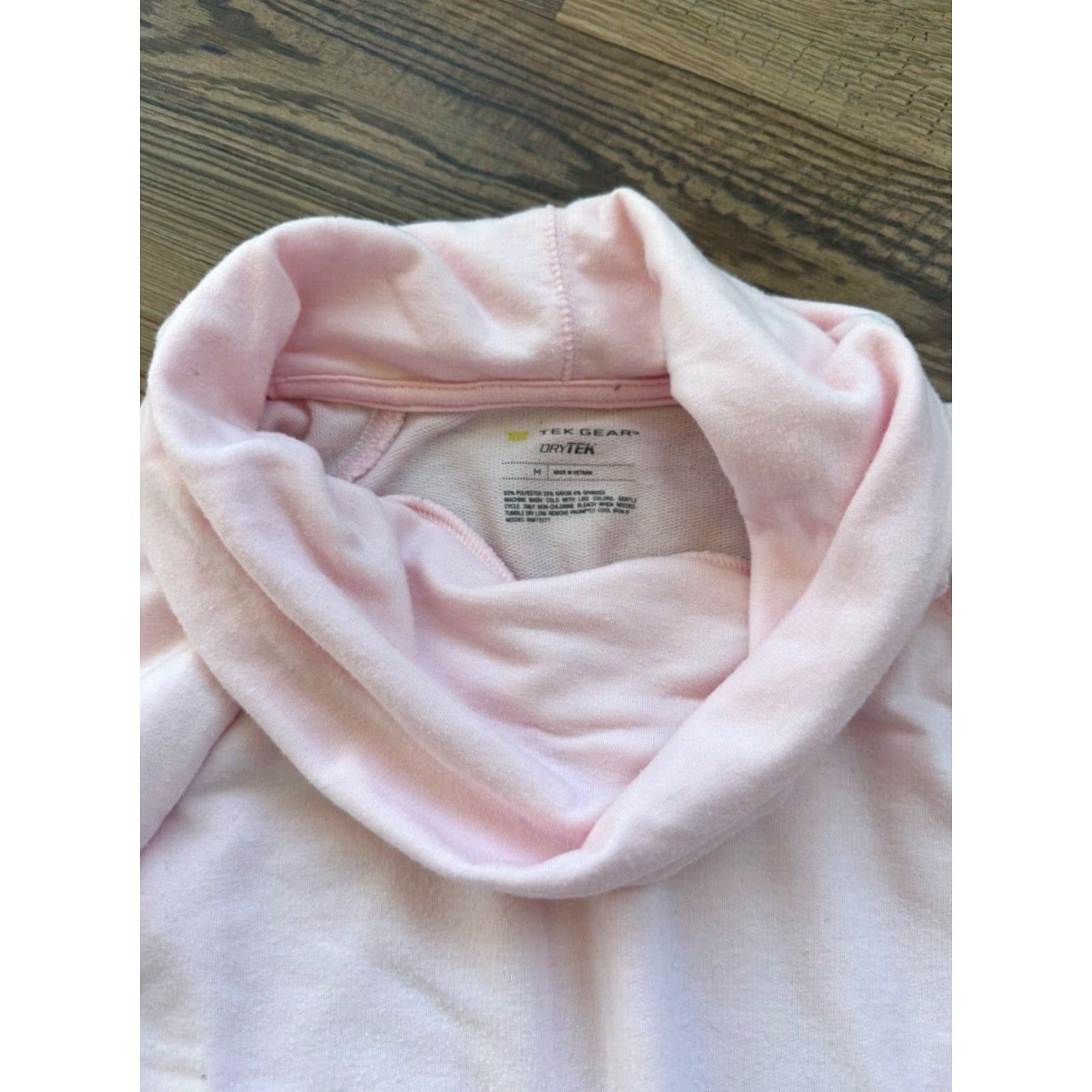 Tek Gear Womens Tek Gear Pink Dry Tek Turtleneck Tunic Sweatshirt with Pockets Size Medium Size M / US 6-8 / IT 42-44 - 3 Thumbnail