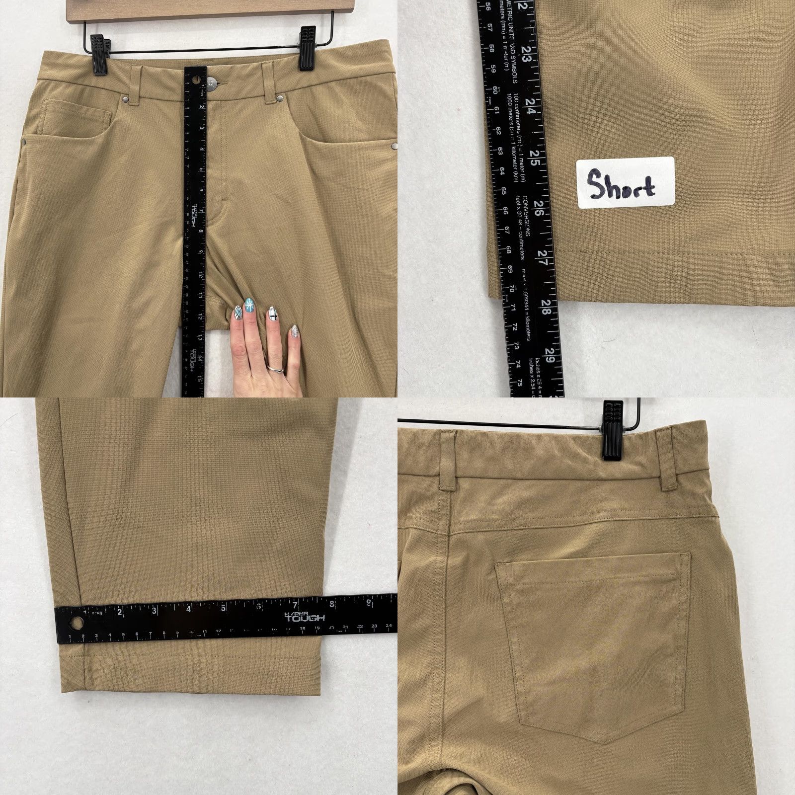 Vintage VRST Limitless Performance Athletic Fit 5 Pocket Pants Mens 34x28 Khaki Stretch Size US 34 / EU 50 - 8 Thumbnail