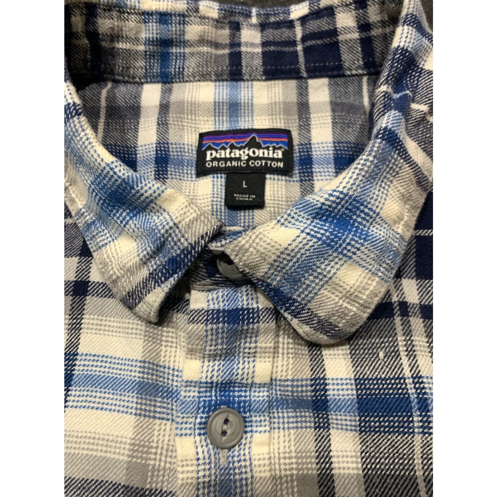 Patagonia Patagonia Men L Shirt Blue Plaid Flannel Organic Cotton Hiking Casual Size US L / EU 52-54 / 3 - 4 Thumbnail