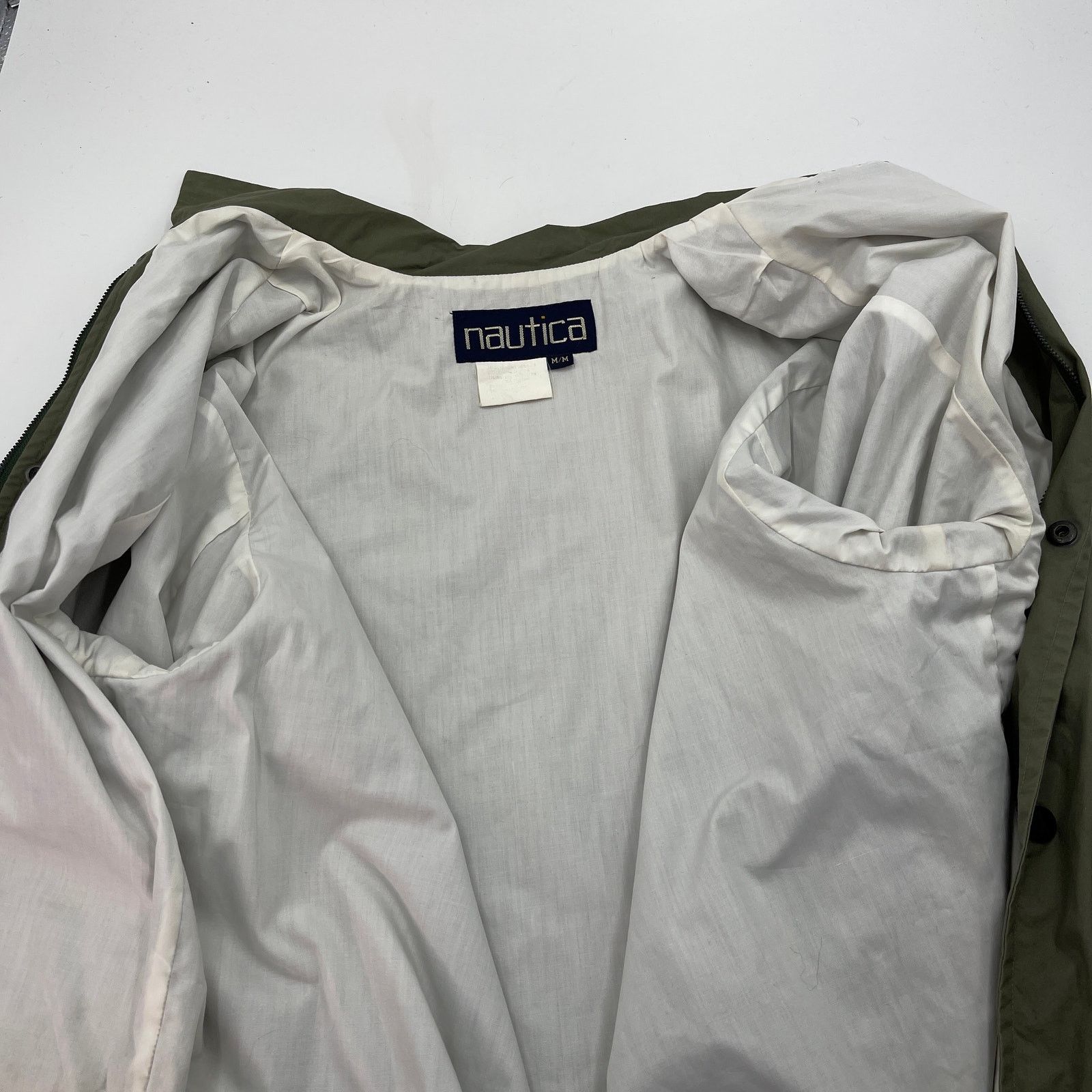 Nautica × Vintage Vintage 80s Nautica Men's Spinnaker Jacket Medium Green Size US M / EU 48-50 / 2 - 4 Thumbnail