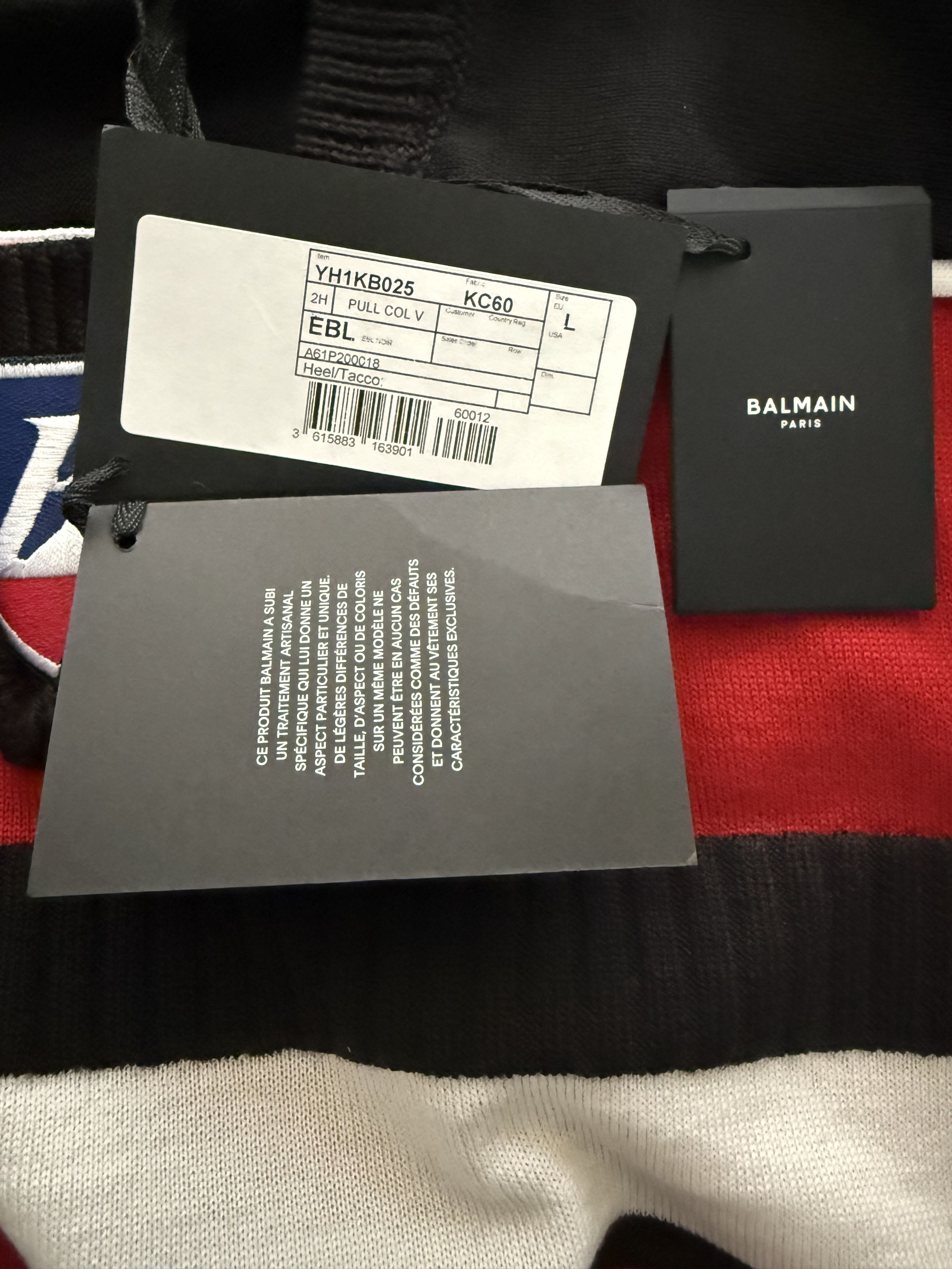 Balmain Balmain Red B-Sporty Sweater Size US L / EU 52-54 / 3 - 13 Thumbnail