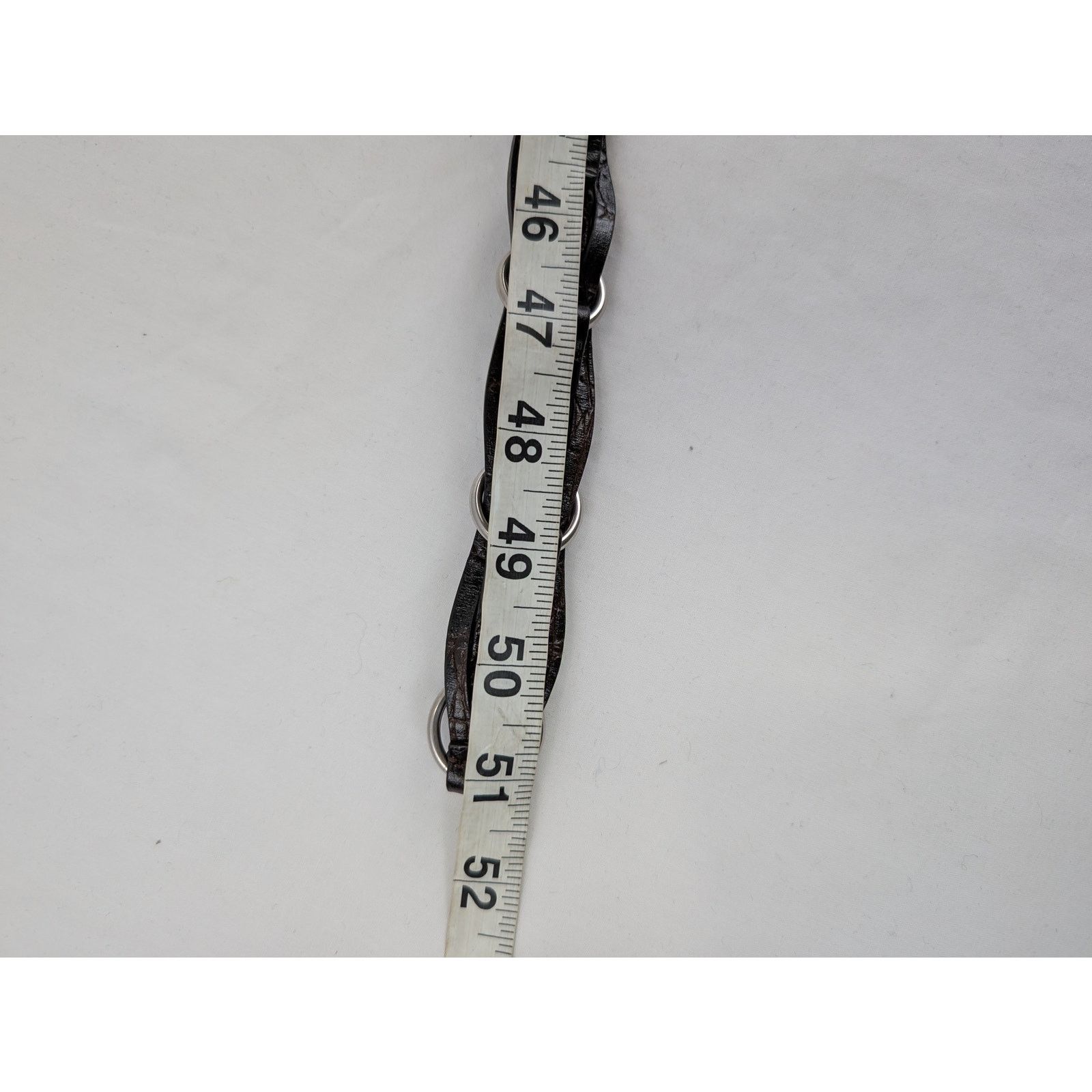 Saint Laurent Paris o1rshd1 Size: 100 / Motorcycle Buckle Belt Croc Embossed Size 40 - 9 Thumbnail