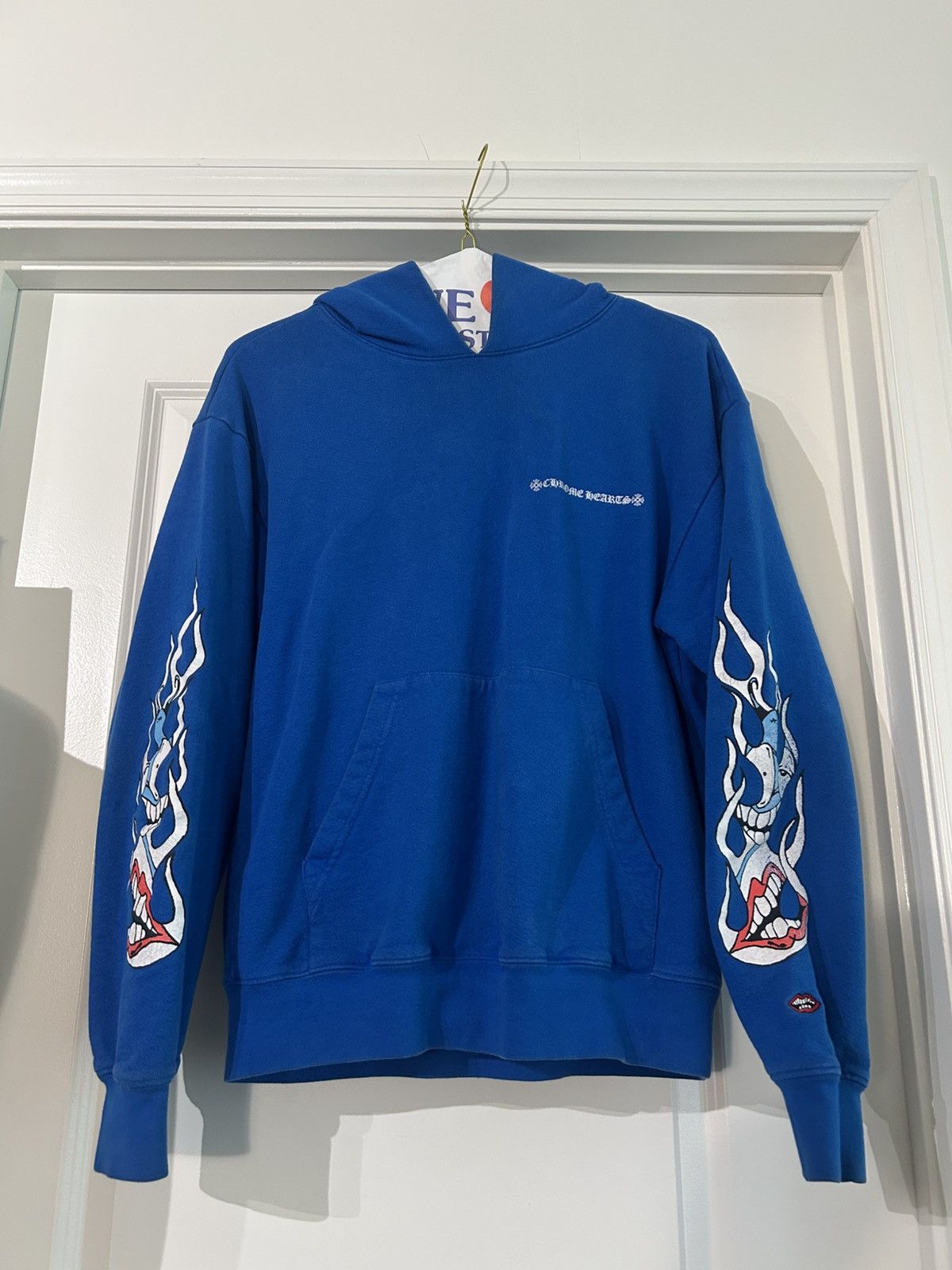 Chrome Hearts Chrome Hearts Matty Boy SPACE Logo Blue Hoodie | Grailed