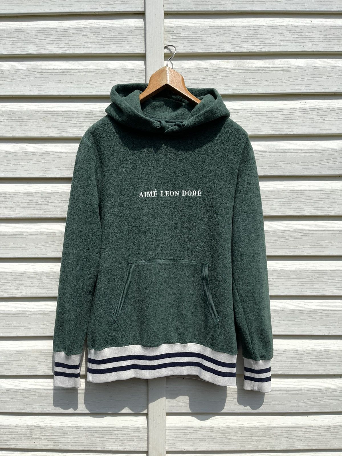 Aime leon dore reverse fleece hoodie online