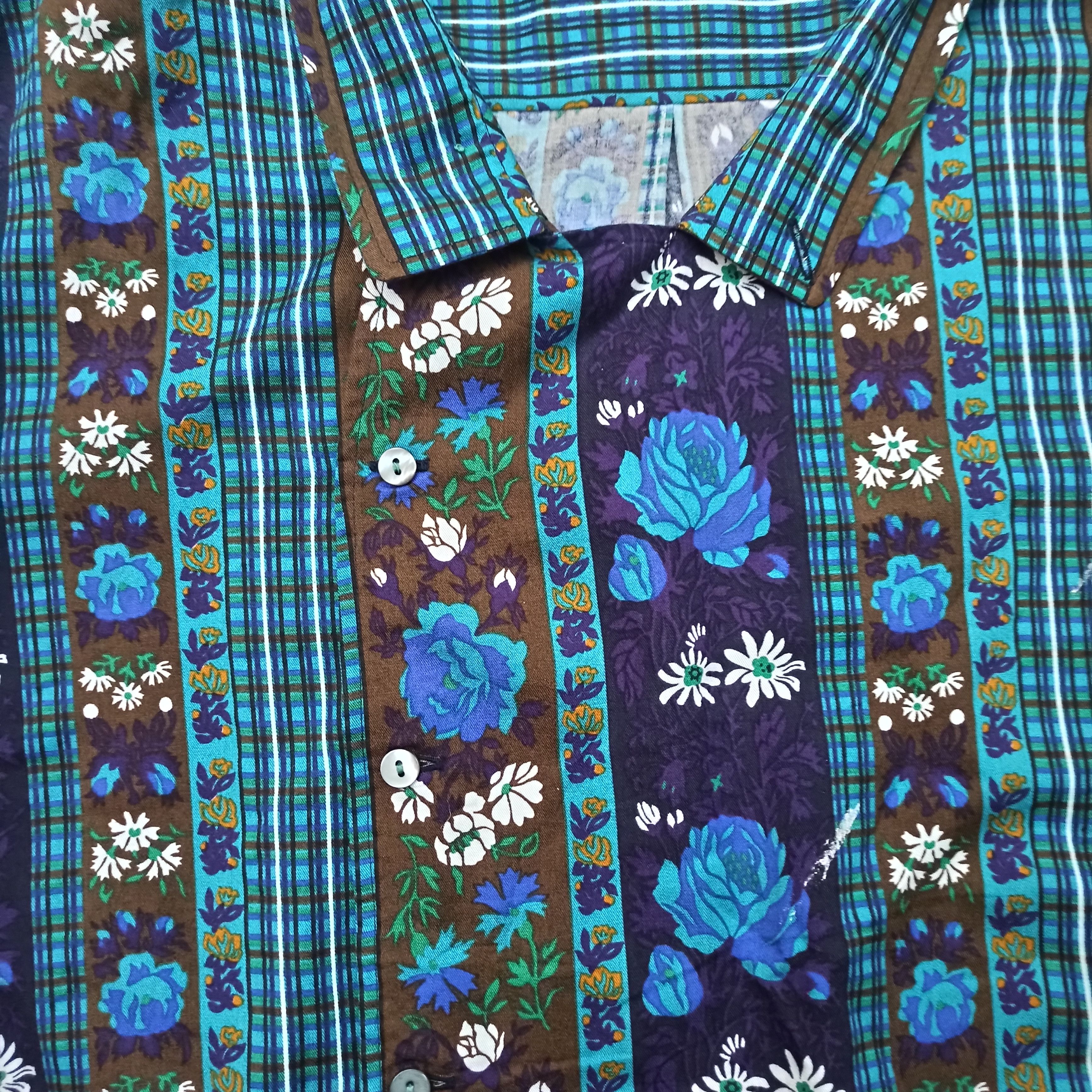 Kenzo Rayon Floral Shirt Kenzo Size US L / EU 52-54 / 3 - 5 Thumbnail