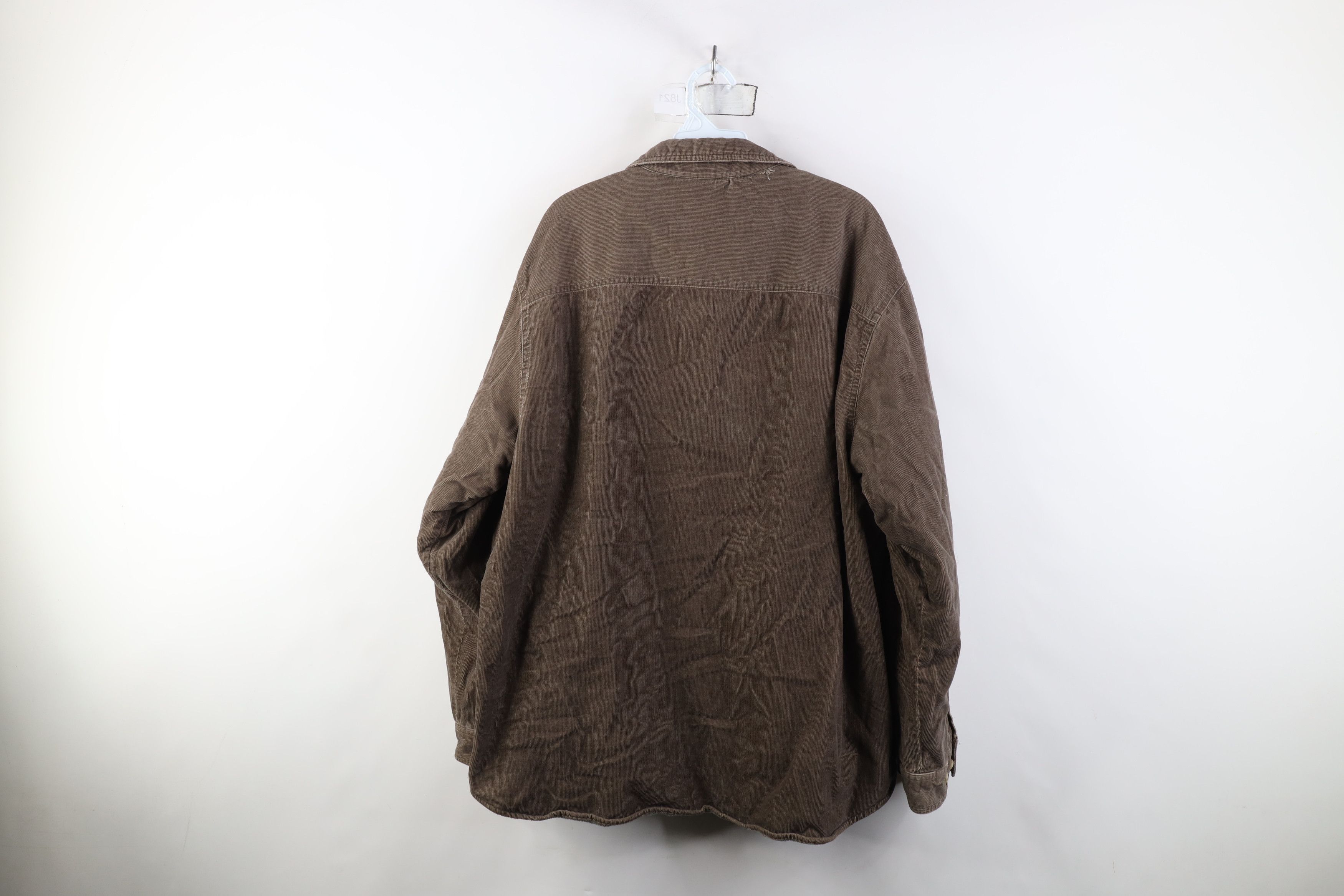 Vintage Vintage 90s Streetwear Lined Corduroy Shirt Jacket Jac Shirt Size US XL / EU 56 / 4 - 12 Thumbnail
