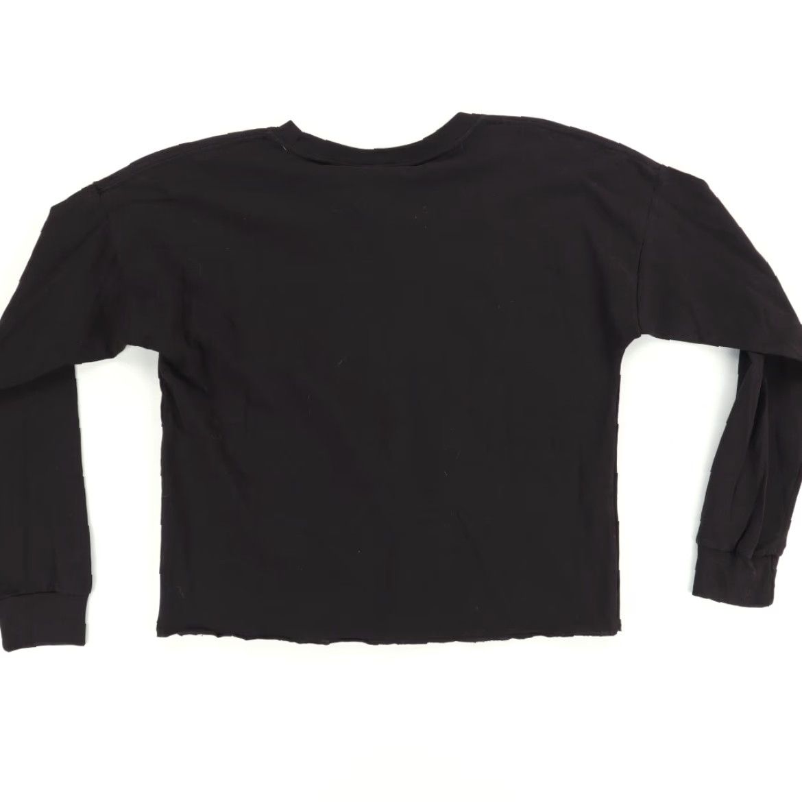 Vintage Simply Southern Dog Mom Crop Solid Long Sleeve T-Shirt Black Women's M Size M / US 6-8 / IT 42-44 - 4 Thumbnail
