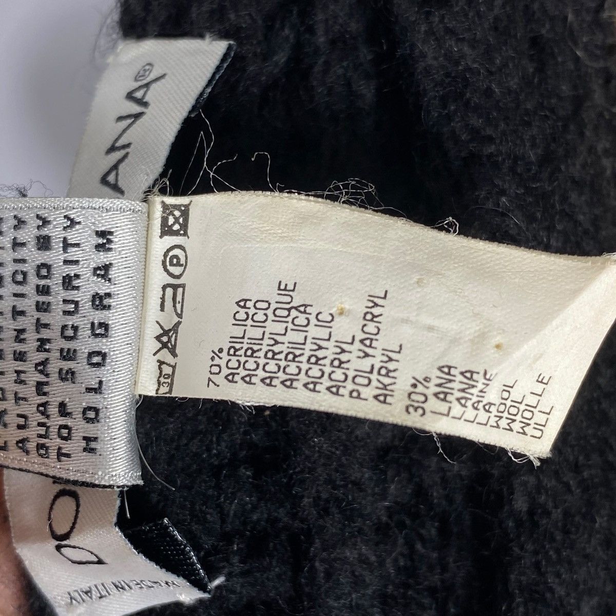 Dolce & Gabbana × Vintage Vintage Dolce And Gabbana DG Logo Knit Scarf Muffler Size ONE SIZE - 7 Thumbnail