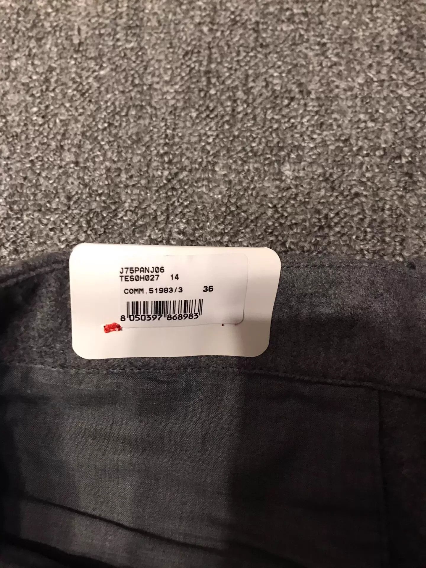 Eleventy eleventy gray straight wool-cashmere chinos 36 new Size US 36 / EU 52 - 3 Thumbnail