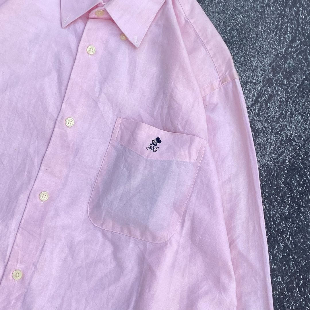 Designer × Disney × Mickey Mouse Mickey pink shirt Size US L / EU 52-54 / 3 - 3 Thumbnail