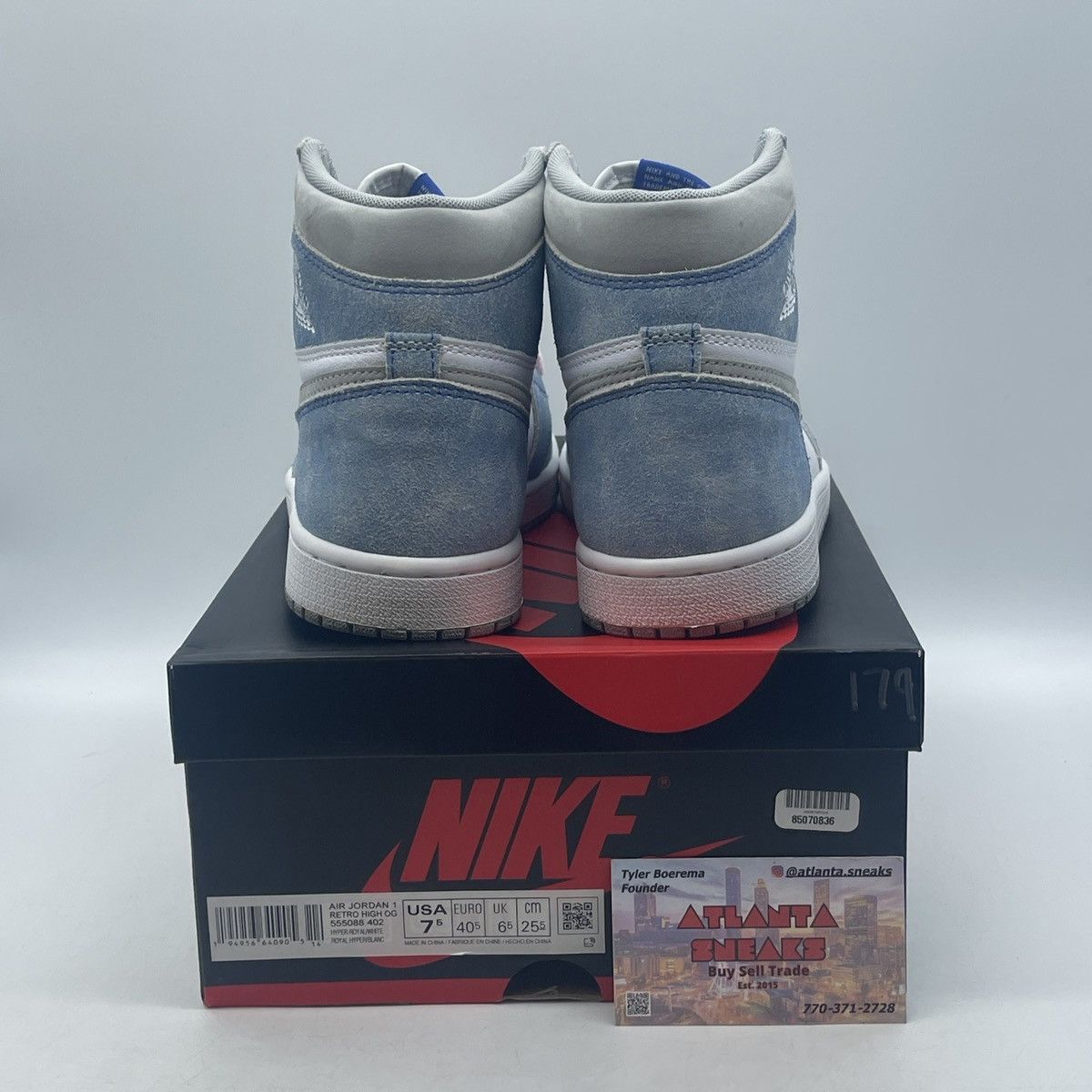 Jordan Brand Air Jordan 1 hyper royal Size US 7.5 / EU 40-41 - 3 Thumbnail