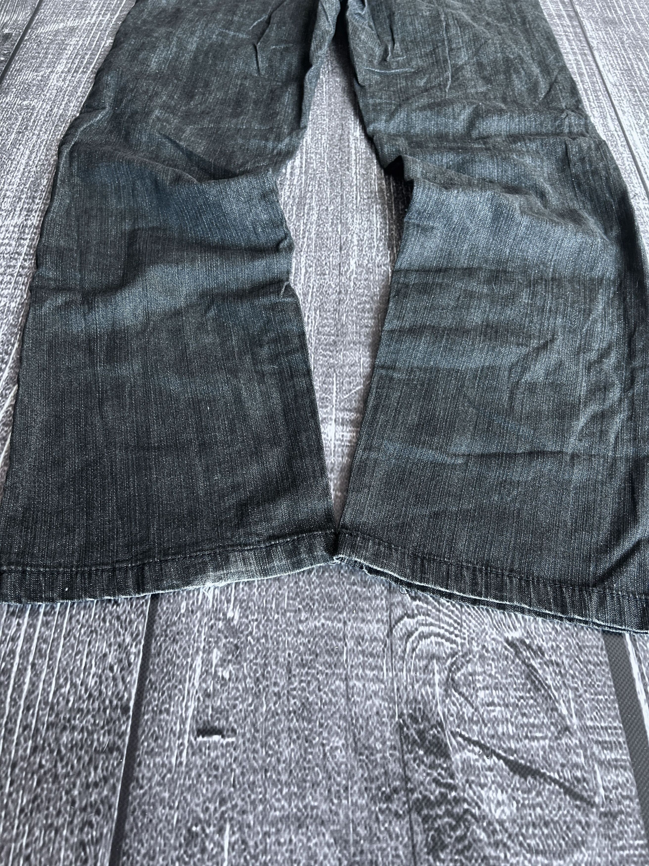 Vintage Black Wide Leg Denim Jeans Minimal Baggy Streetwear Fit Size US 32 / EU 48 - 4 Thumbnail