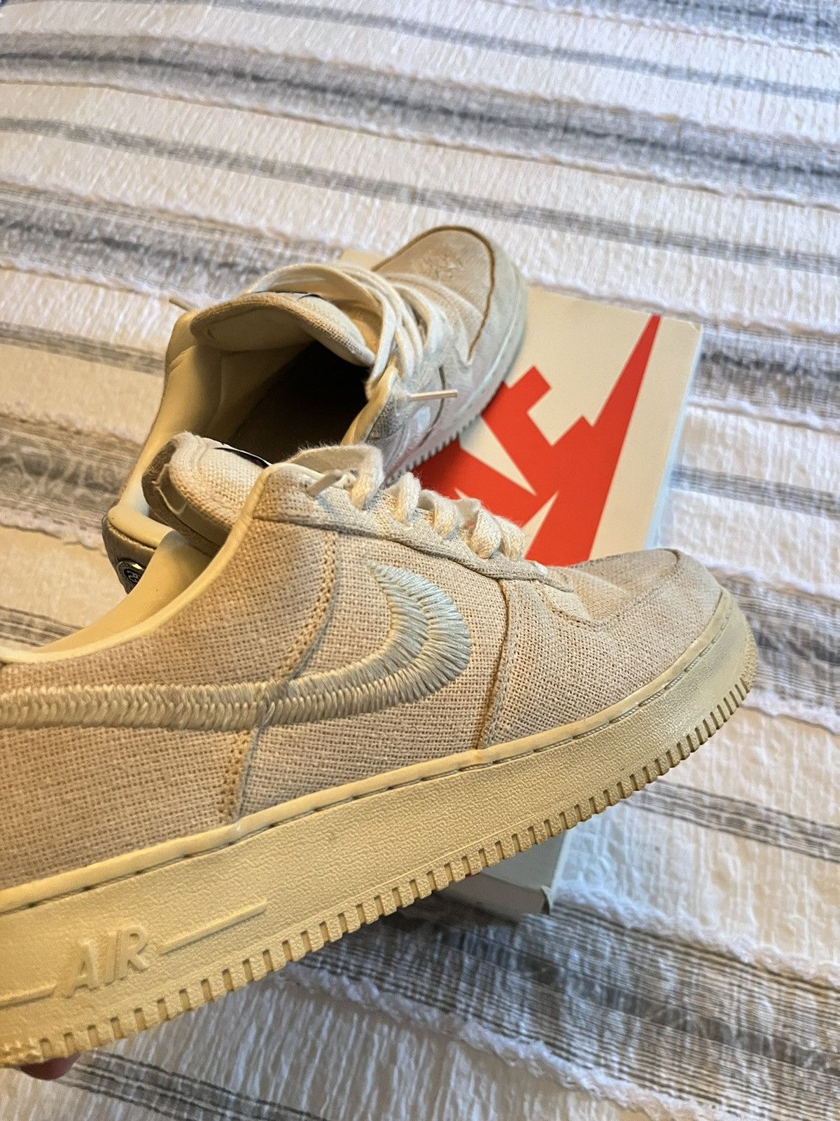 Nike × Stussy STUSSY FOSSIL AIR FORCE ONE Size US 10.5 / EU 43-44 - 6 Thumbnail