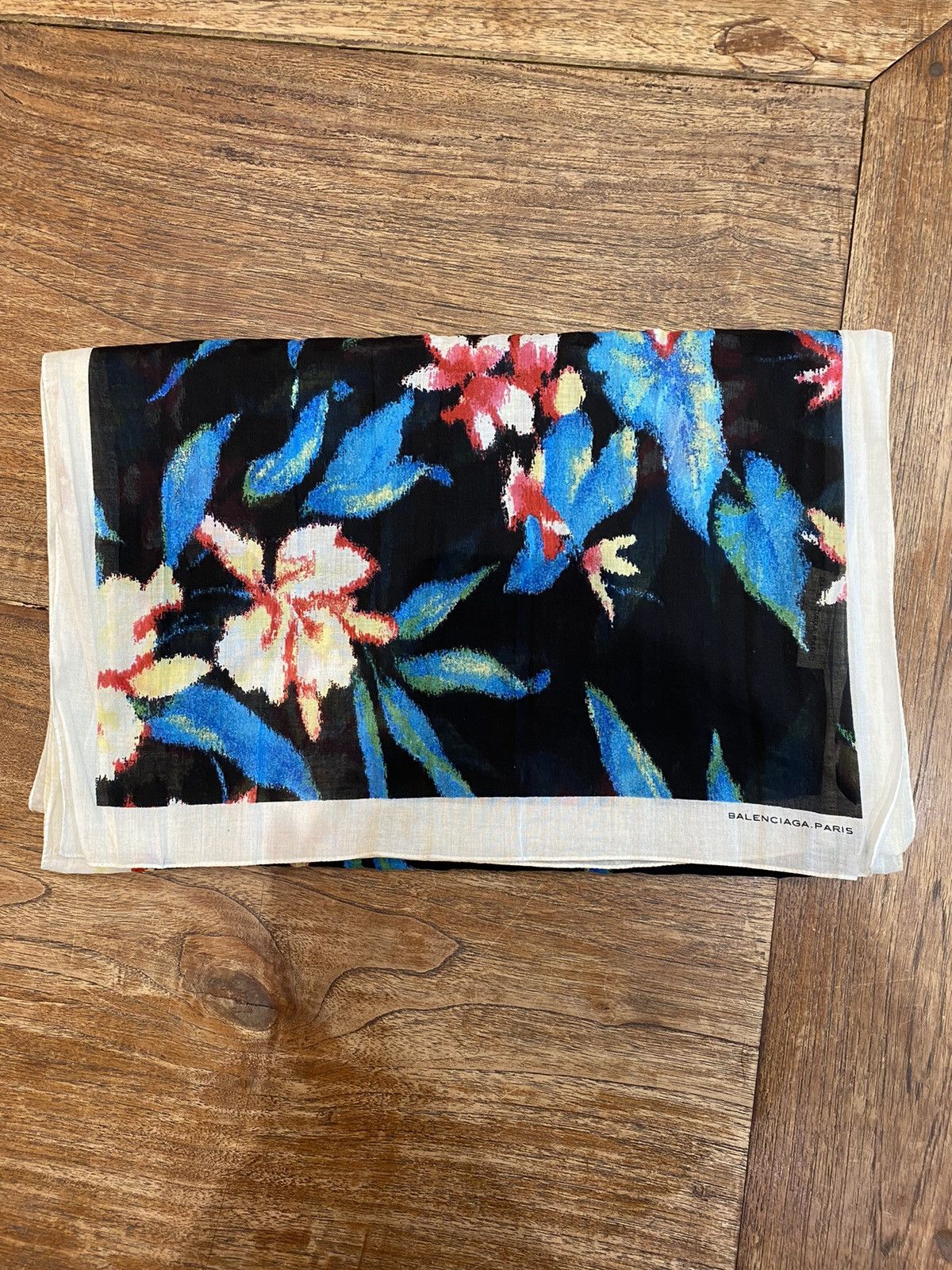 Balenciaga Balenciaga Paris SS13 Floral Cotton Shirt & Scarf Size US M / EU 48-50 / 2 - 11 Thumbnail