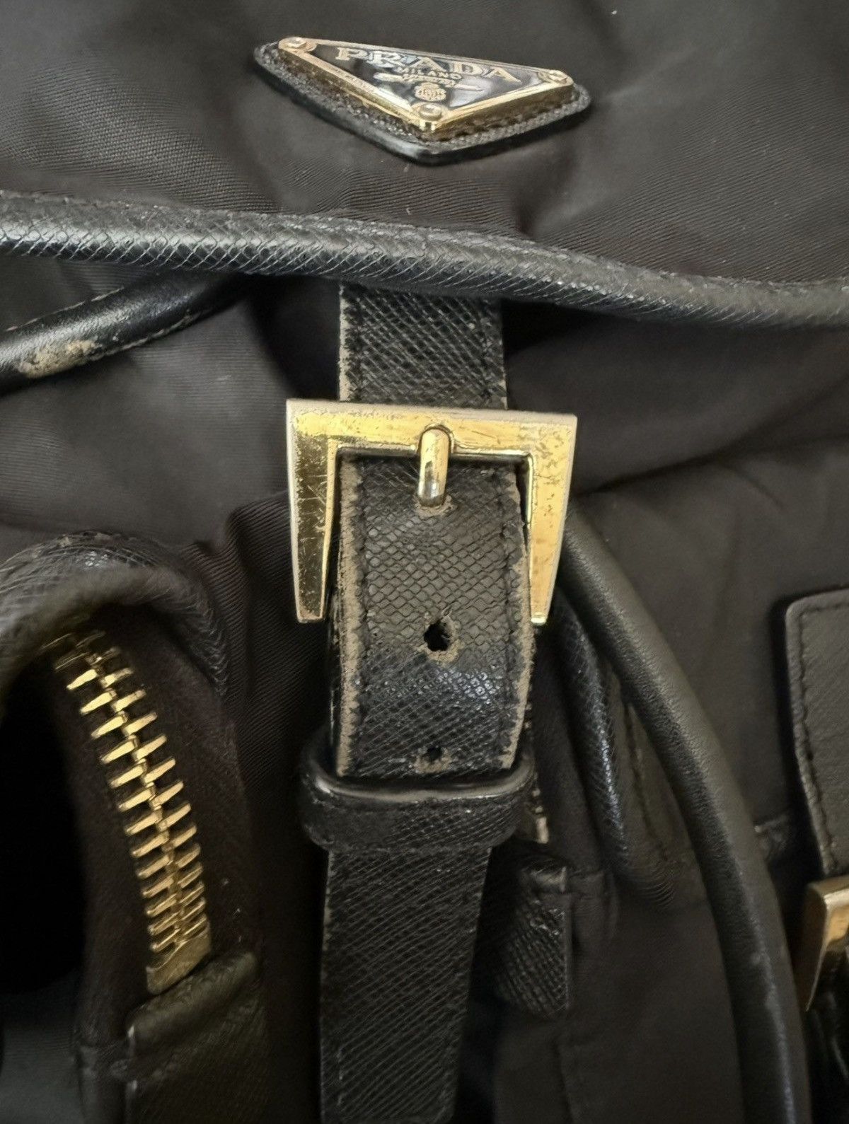 Prada PRADA Nylon Bagpack Black Size ONE SIZE - 9 Thumbnail