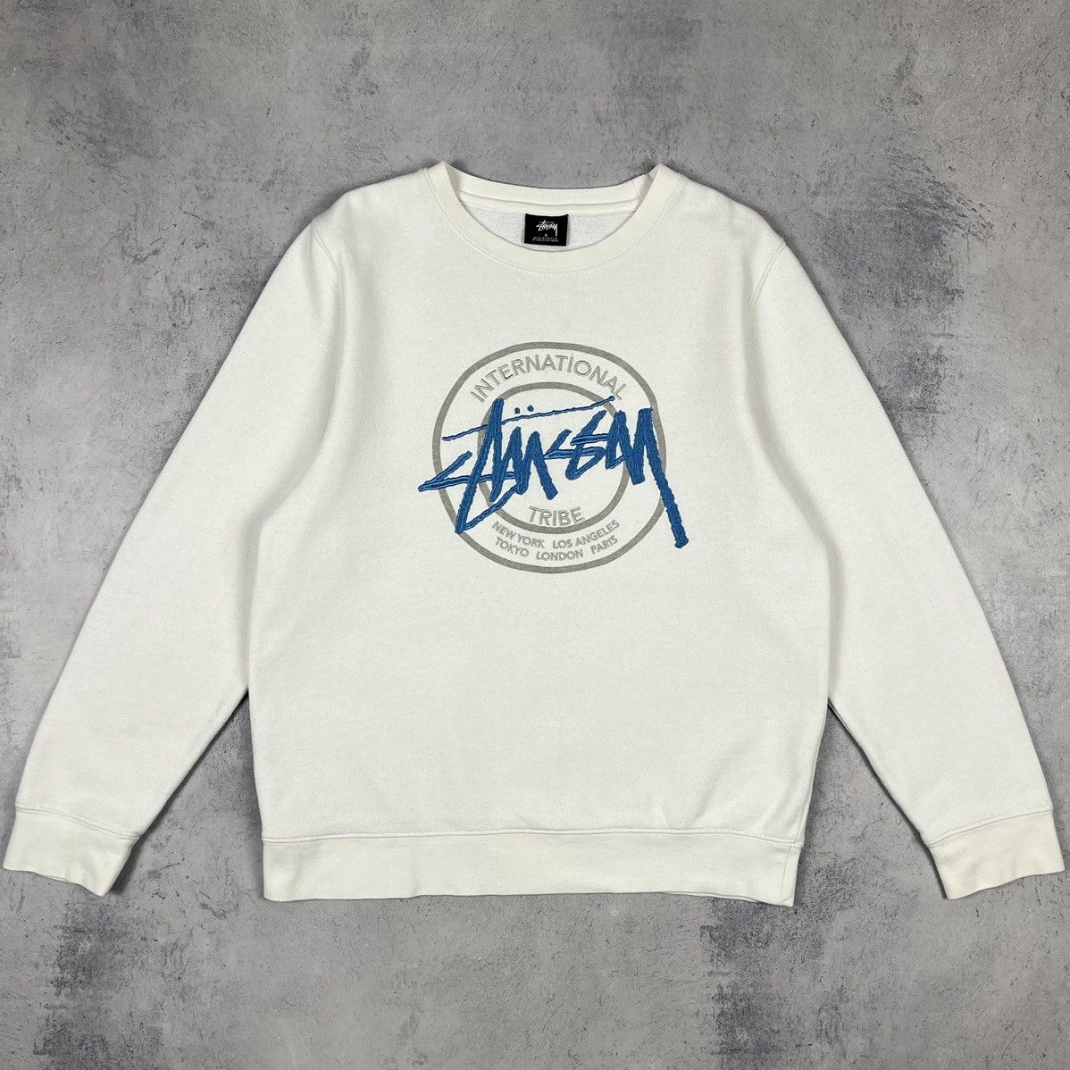 Stussy Vintage Stussy tribe y2k big logo sweatshirt 90’s Size US S / EU 44-46 / 1 - 3 Thumbnail