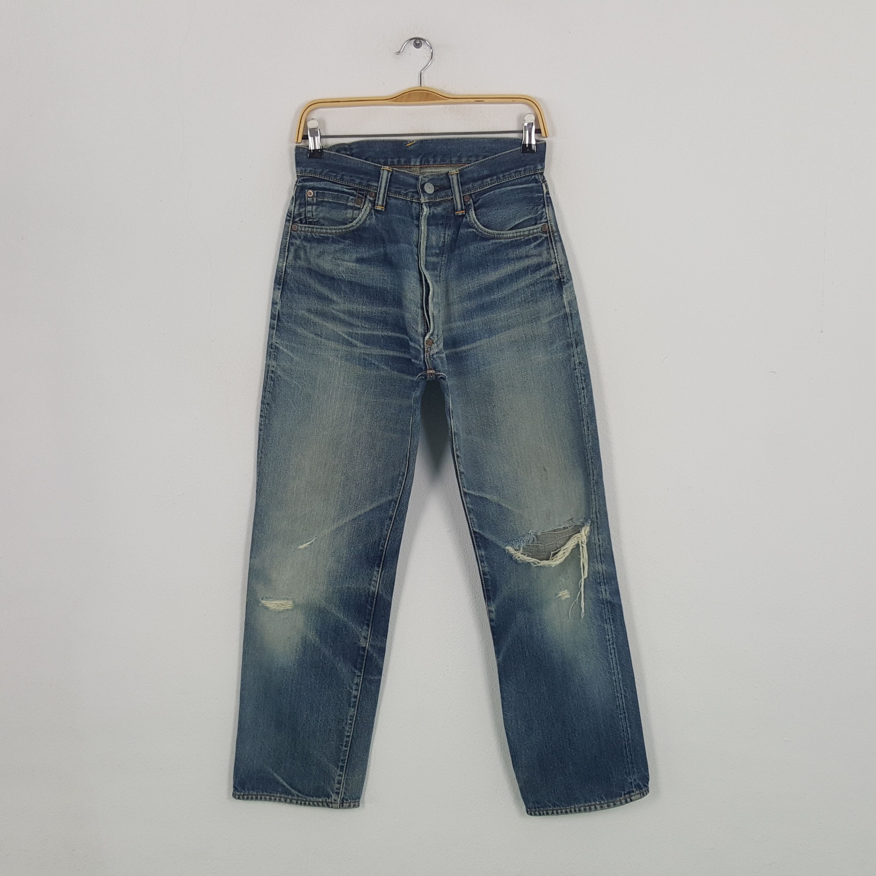 Evisu × Japanese Brand × Vintage Vintage Evisu Japanese Brand Daicock Custom Art Denim Jeans Size US 27 - 4 Thumbnail