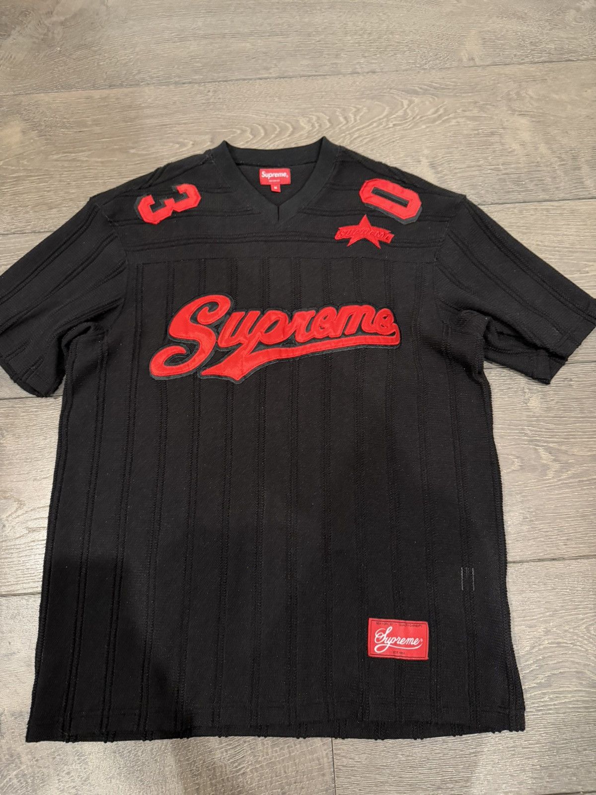 Supreme Supreme cable knit black and red jersey Size US M / EU 48-50 / 2 - 1 Thumbnail