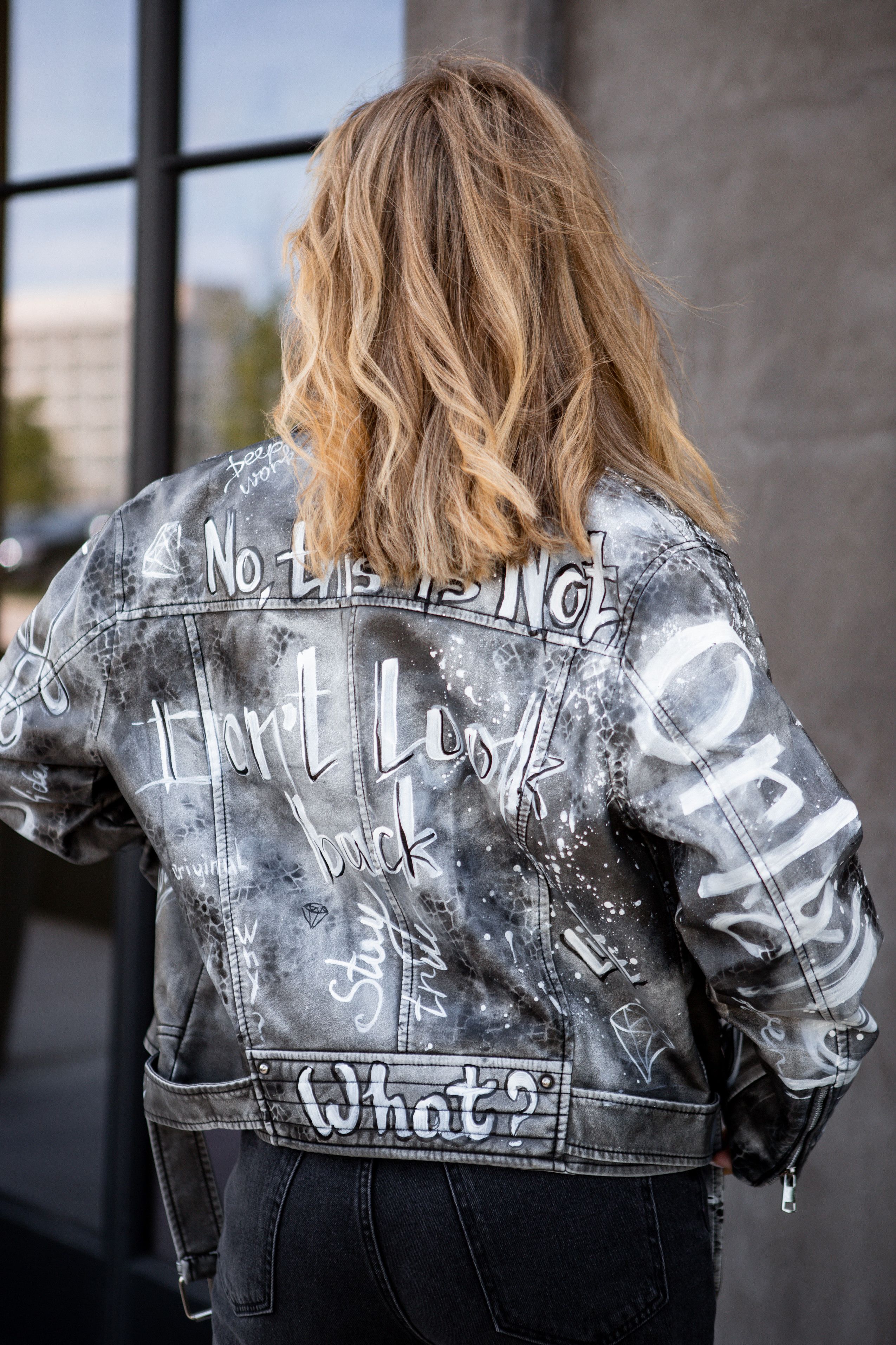 Other Custom Handmade Leather Jacket / Unique Design Size M / US 6-8 / IT 42-44 - 1 Thumbnail