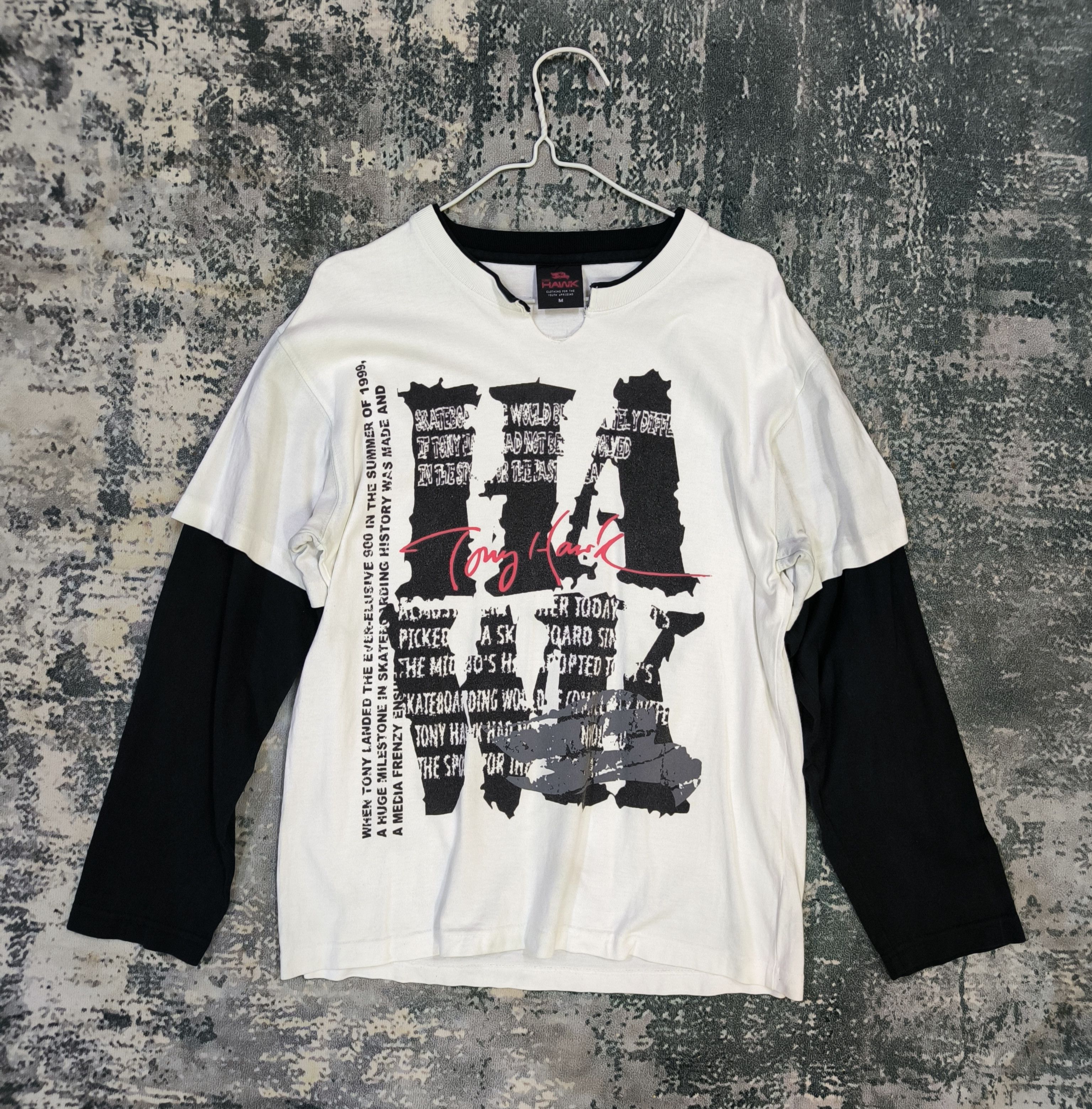 Tony Hawk Vintage Tony Hawk Streetwear Skateboard 🛹 Long T-shirt Size US M / EU 48-50 / 2 - 1 Thumbnail
