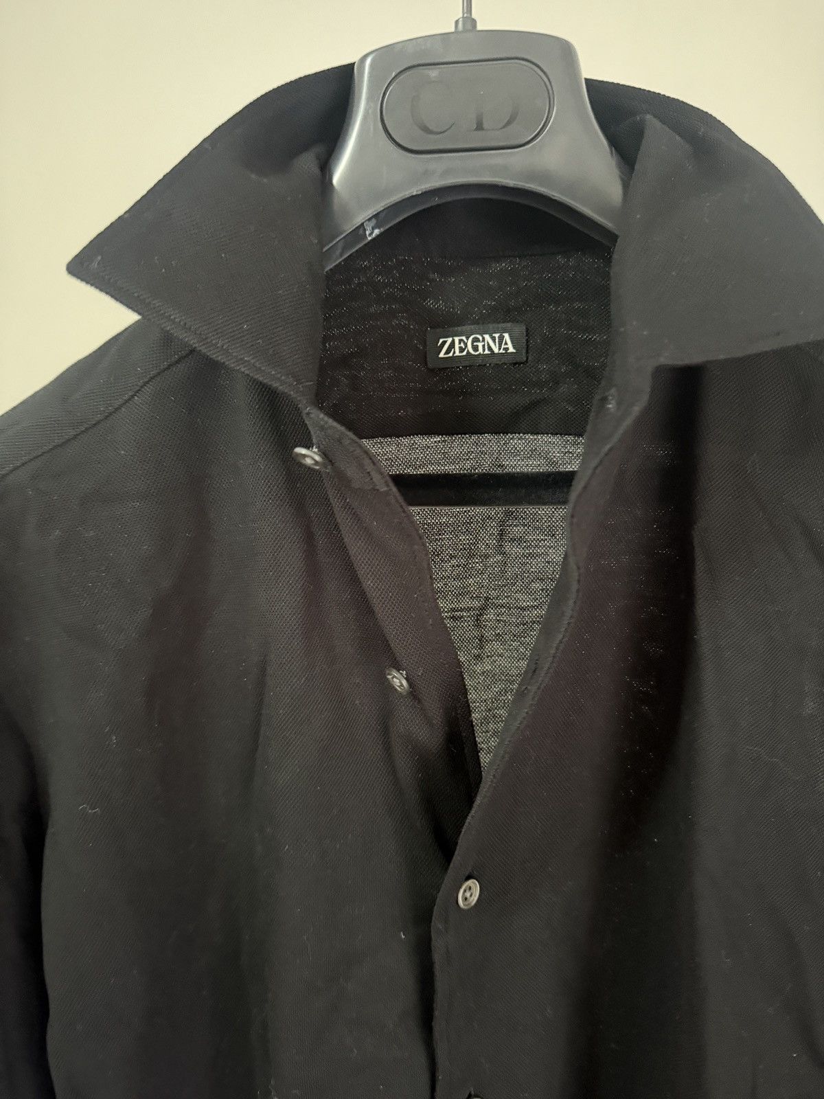 Ermenegildo Zegna Zegna regular Fit Black shirt Size US S / EU 44-46 / 1 - 5 Thumbnail