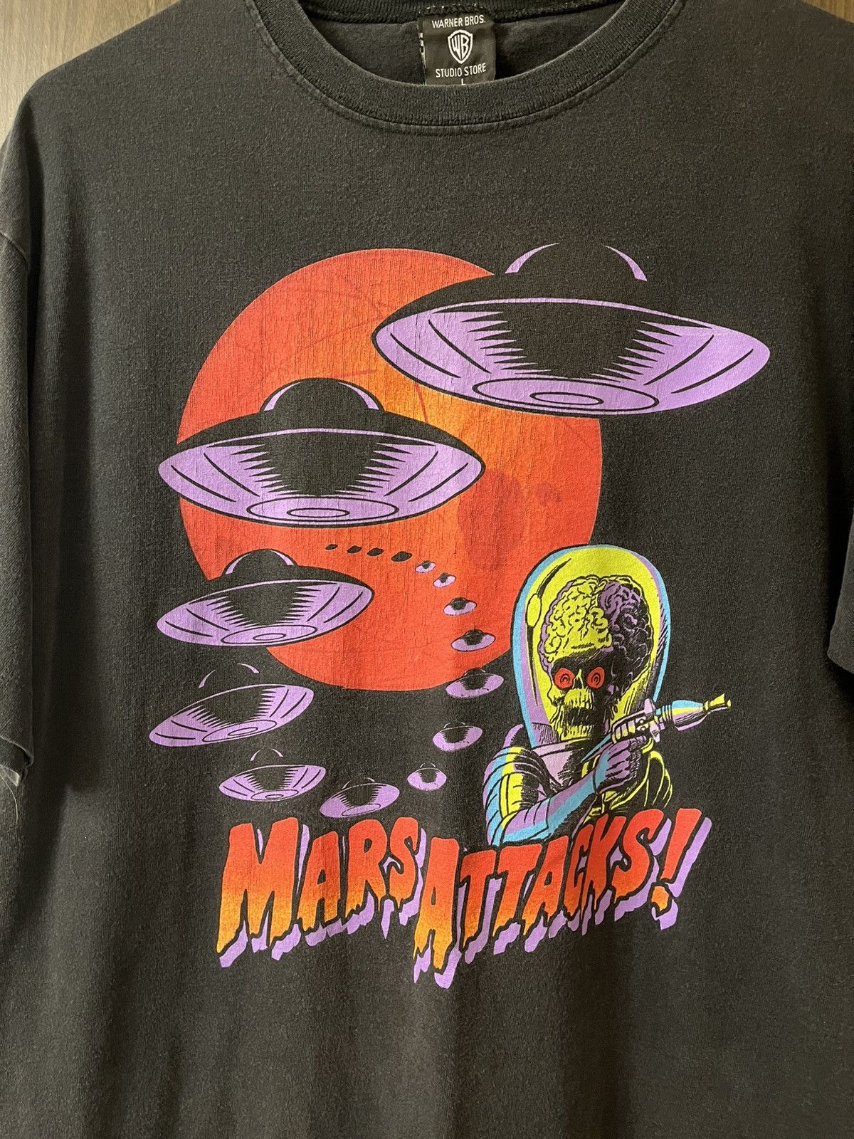 Warner Bros Vintage Mars Attacks Movie Promo T-shirt 1996 Large Size US L / EU 52-54 / 3 - 2 Thumbnail