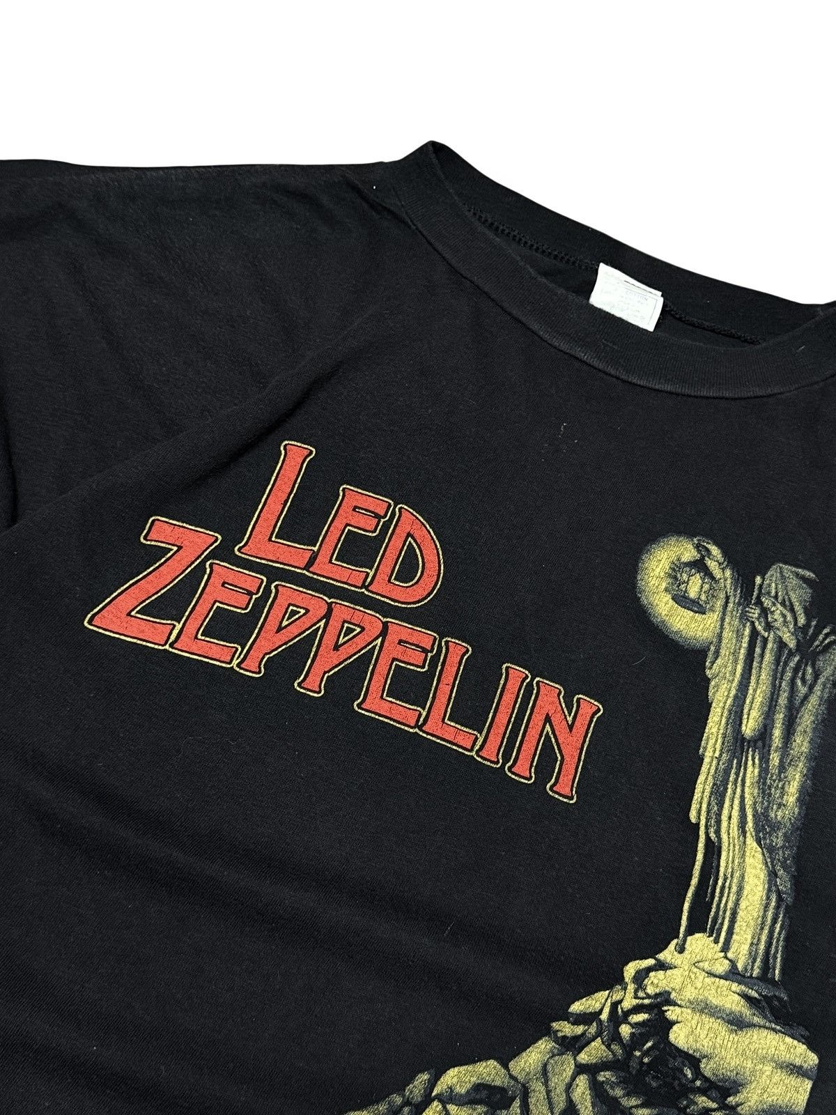 Band Tees Vintage Led Zeppelin Stairway To Heaven T-Shirt Metal Rock Size US XL / EU 56 / 4 - 4 Thumbnail