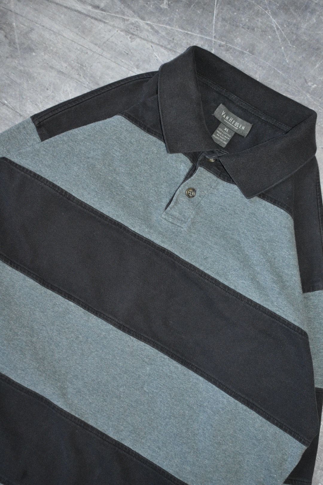 Van Heusen × Vintage Vintage Van Heusen Long-sleeve Rugby Polo (XL) Size US XL / EU 56 / 4 - 2 Thumbnail