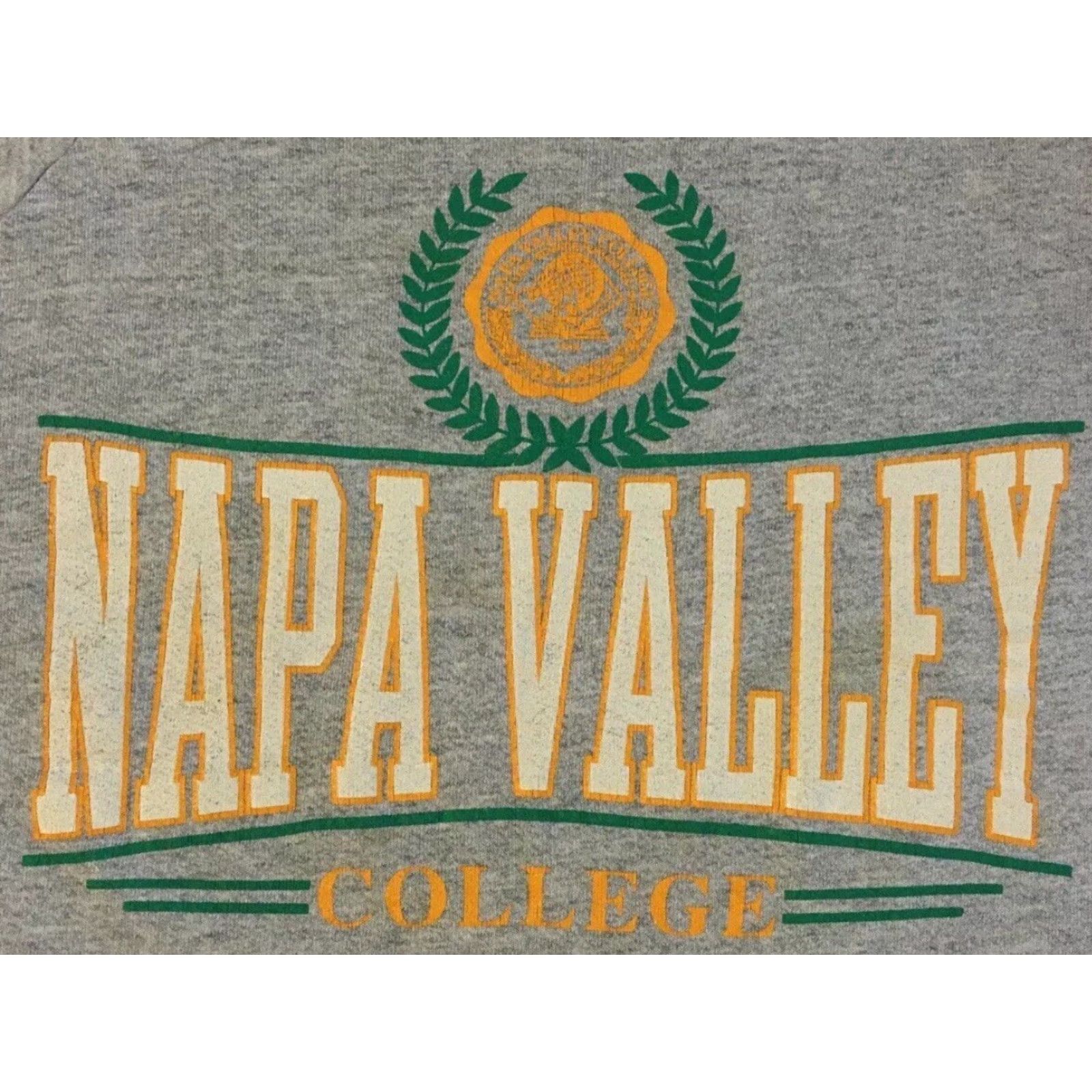 Vintage VINTAGE Spellout 80s Napa Valley College Faded Distress Sweatshirt M USA Track Grunge PE 90s Hoodie Mens Grey Size US M / EU 48-50 / 2 - 2 Thumbnail