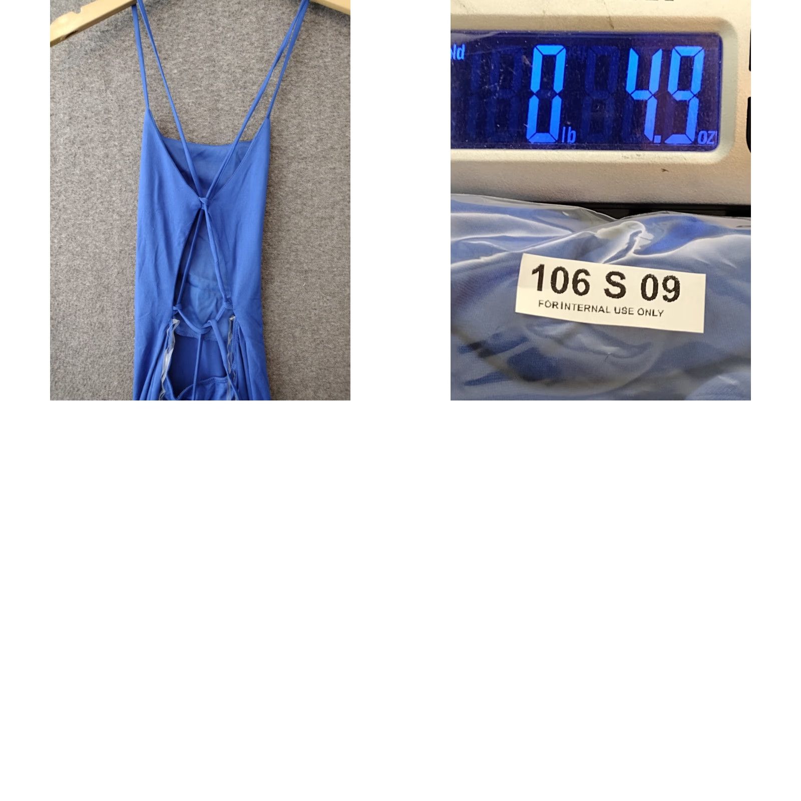 Vintage Codigo Maxi Dress Women's S Blue Maxi Dress Sleeveless Open Back Sexy Spaghetti Strap Size S / US 4 / IT 40 - 8 Thumbnail