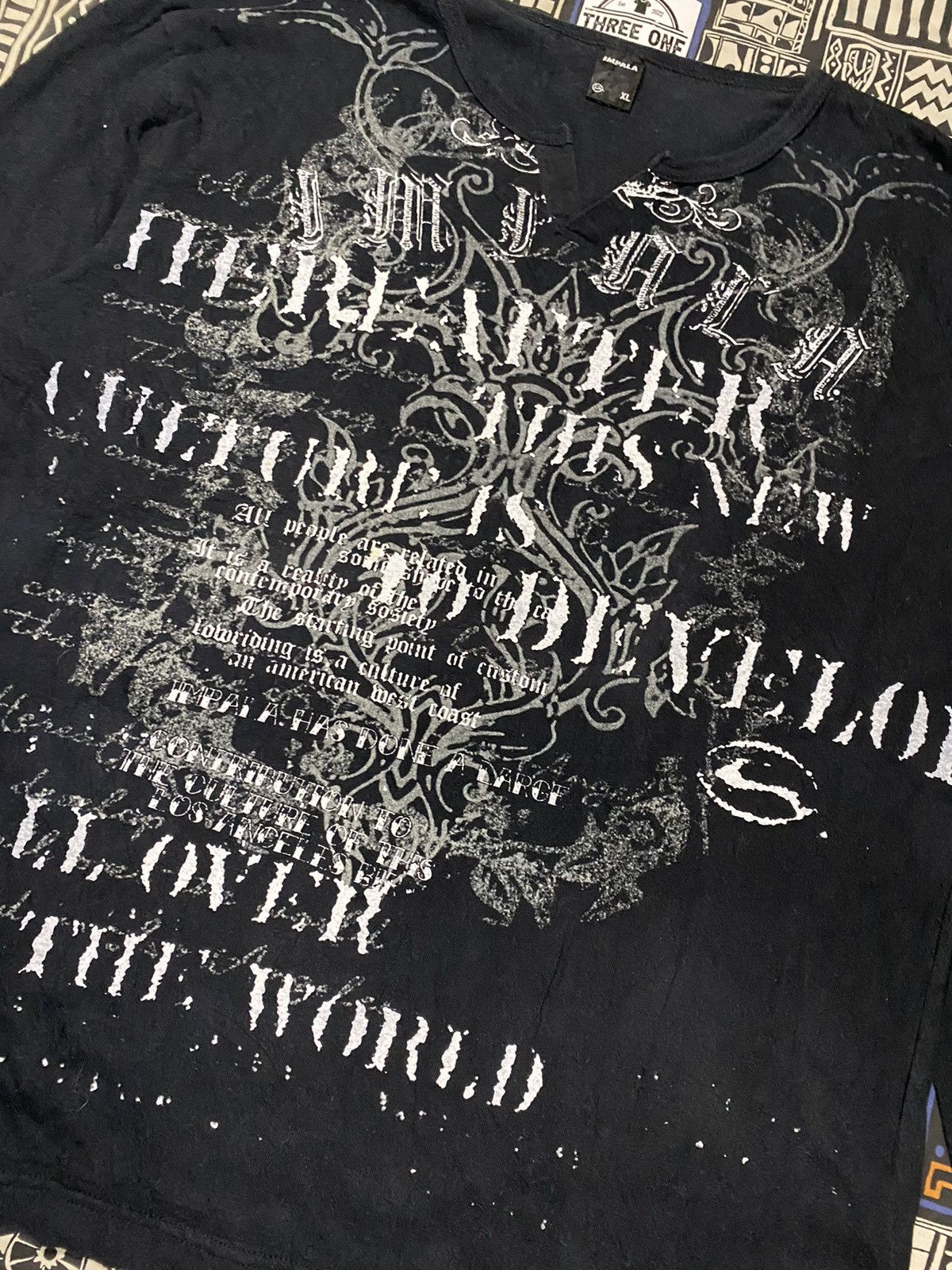 If Six Was Nine × Japanese Brand Impala Poem Cross Tribal Longsleeve T shirt Size US XL / EU 56 / 4 - 3 Thumbnail