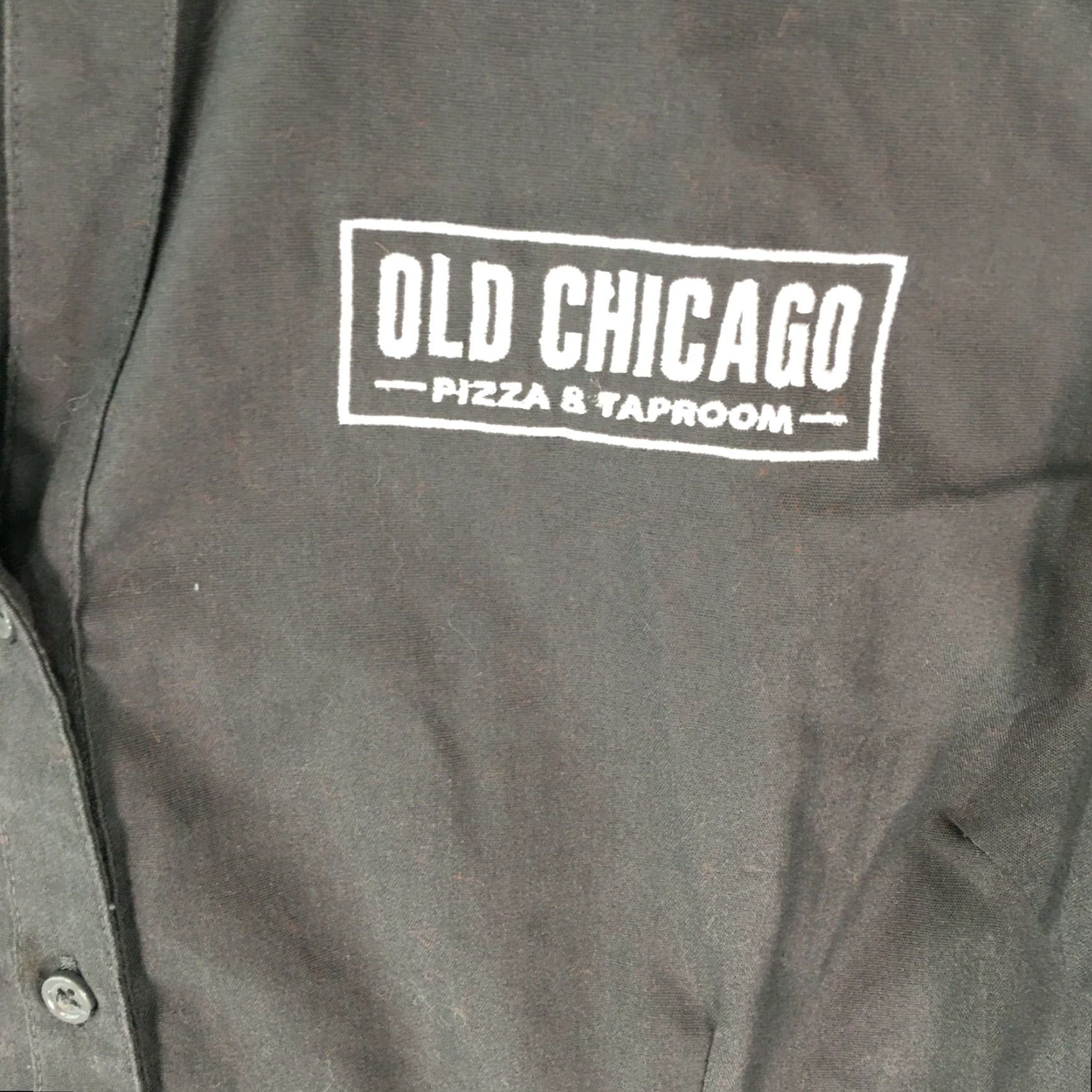 Vintage Old Chicago Shirt Womens Button-Up Shirt L Black 27 in Regular Size L / US 10 / IT 46 - 4 Thumbnail