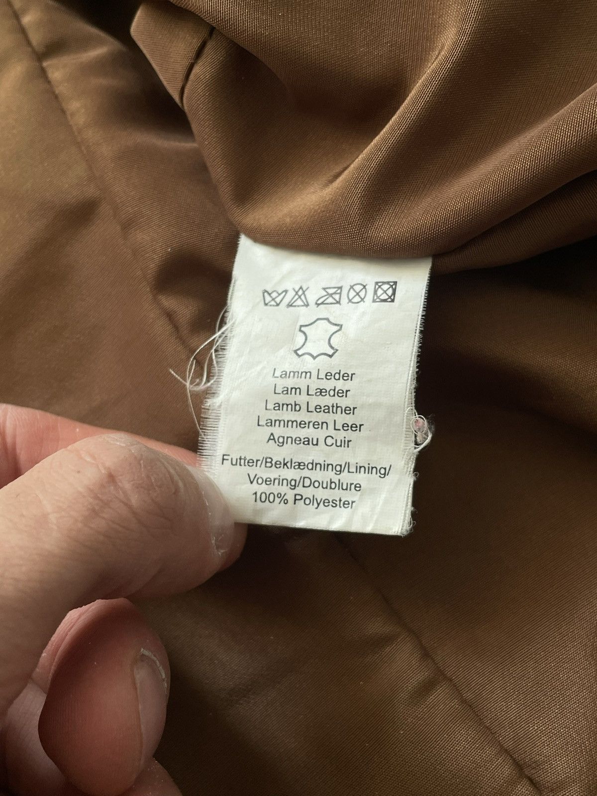 Vintage Brown Retro 90s Genuine Real Leater Bomber Punk Rock Metal Size US M / EU 48-50 / 2 - 14 Thumbnail
